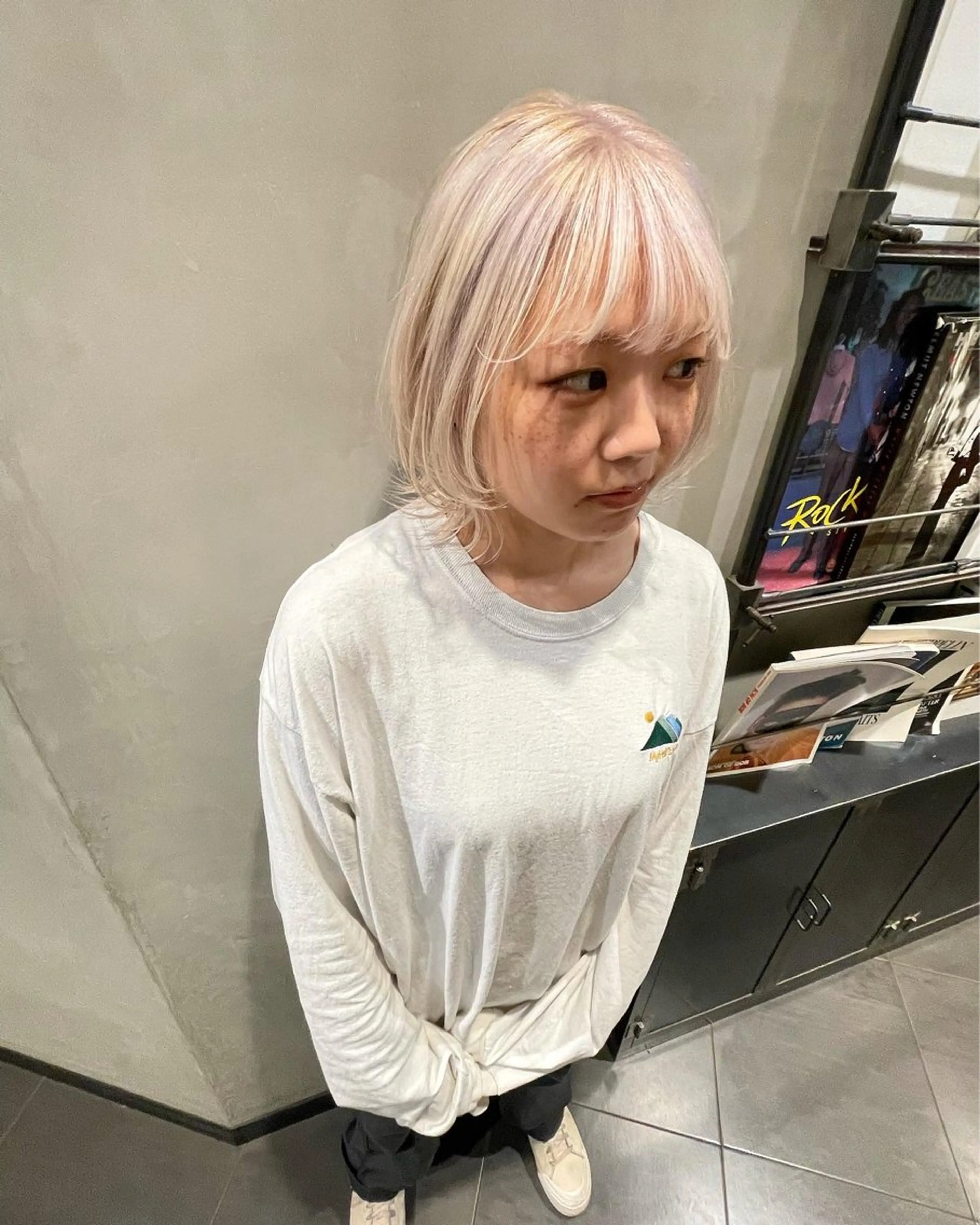 ショート カラー カット ヘアカラー トリートメント 優 作のヘアスタイル