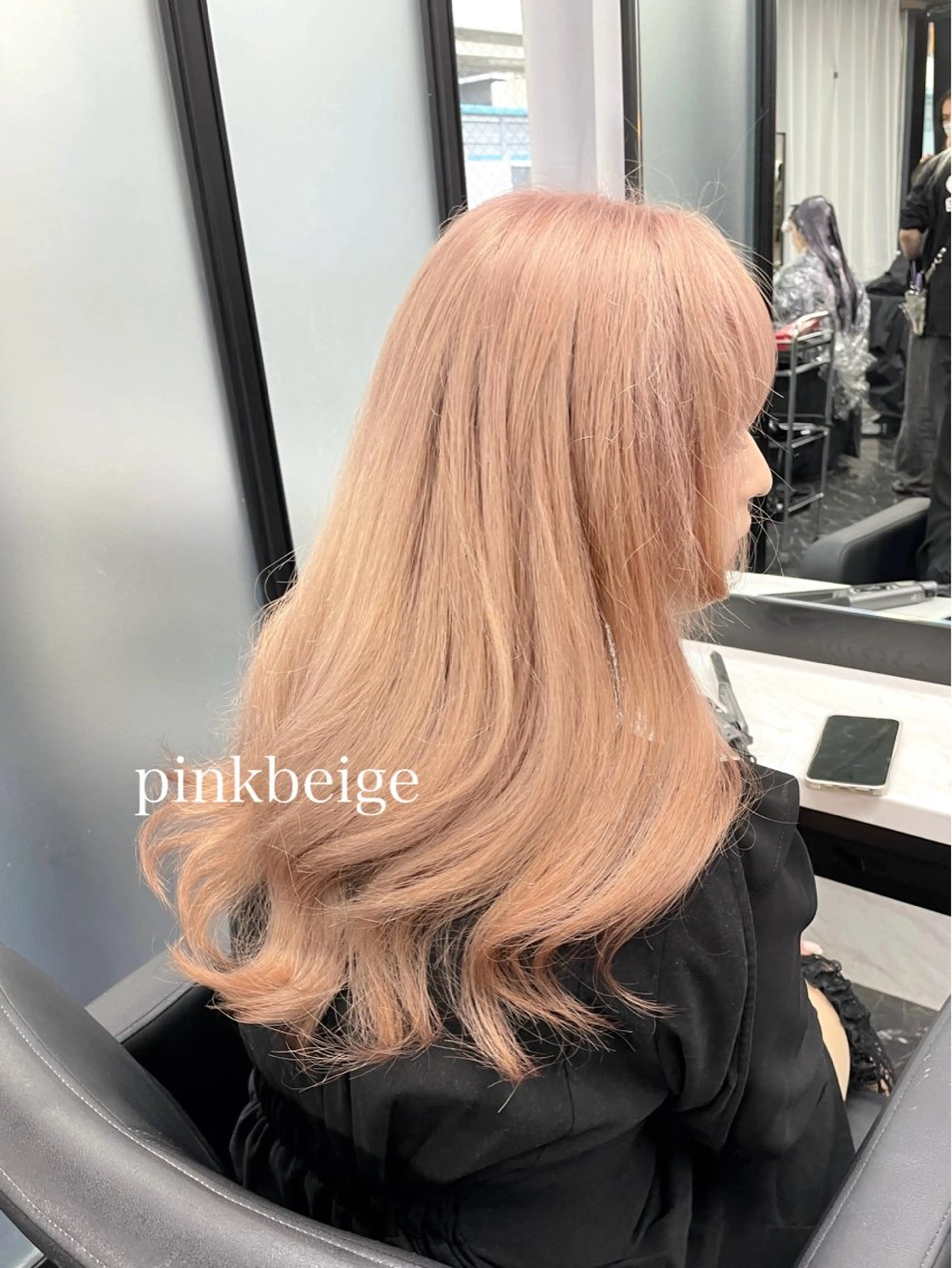 セミロング カラー ヘアカラー エクステ エクステ🩵ブリーチ 韓国ヘア🩵KAEのヘアスタイル