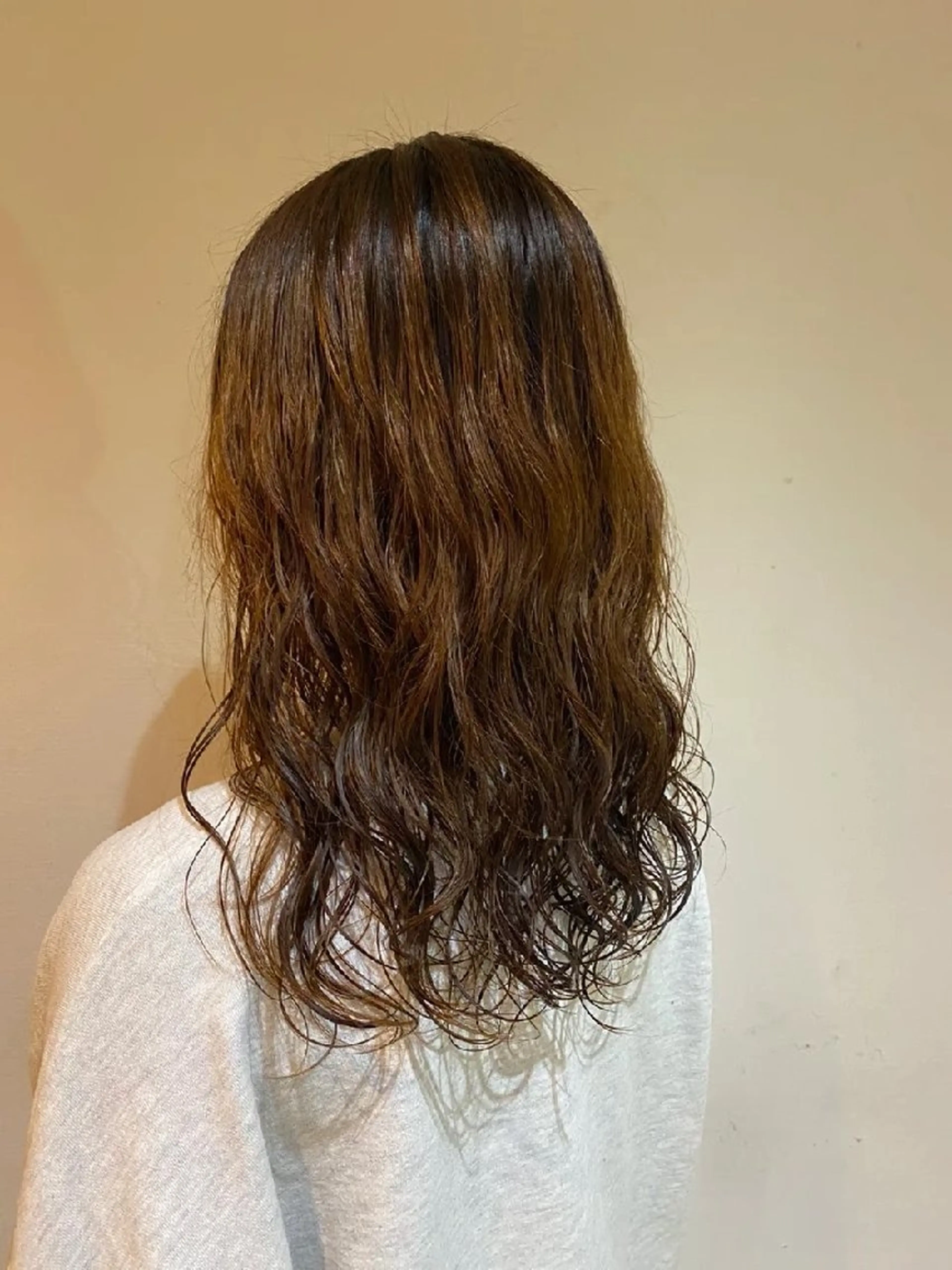 セミロング パーマ セミロングパーマ デジタルパーマ カット パーマ Lien所属・Lien 鈴木のヘアスタイル