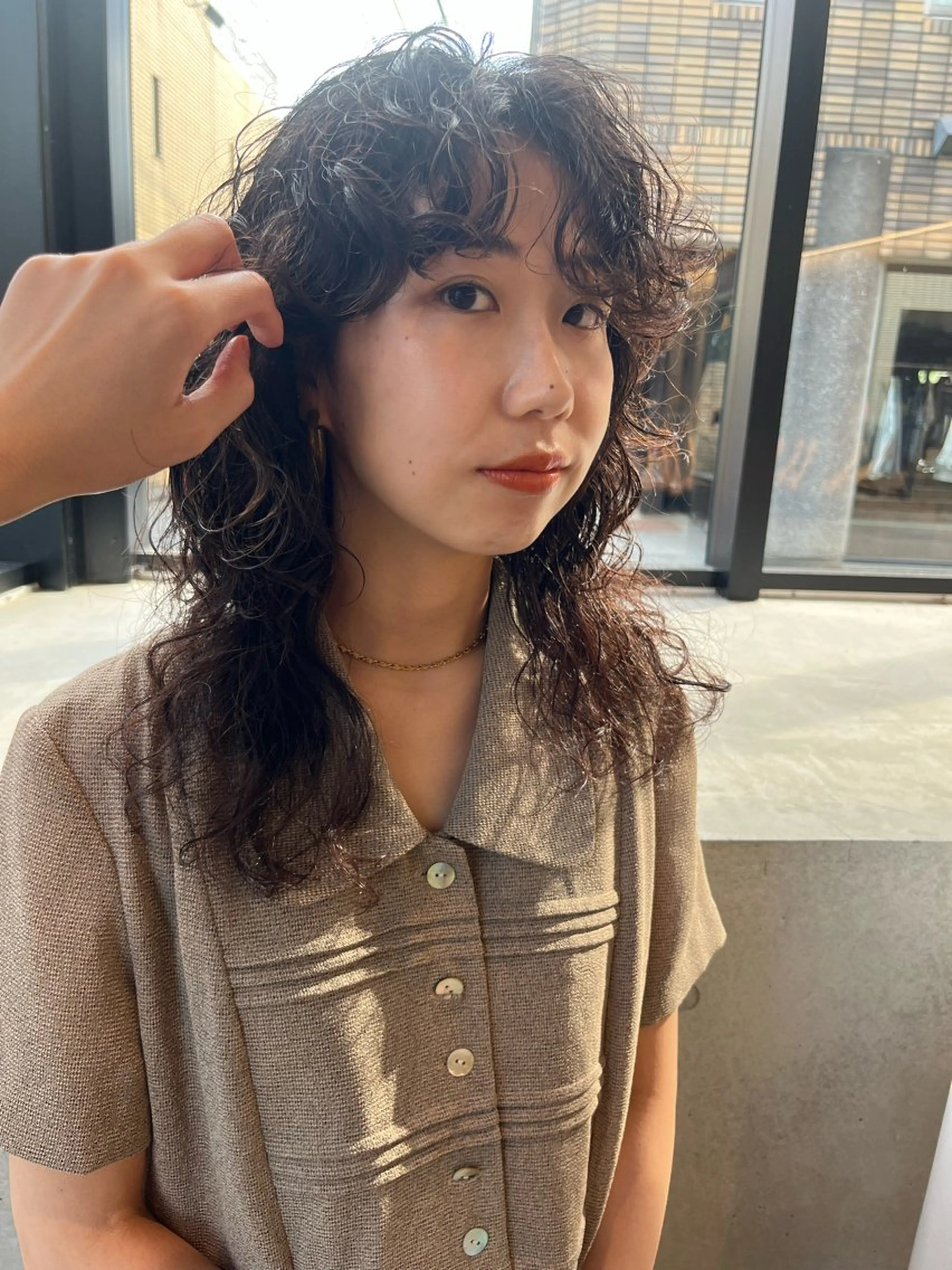 ロング パーマ 韓国レイヤーカット/ 酸性縮毛矯正MIKUのヘアスタイル