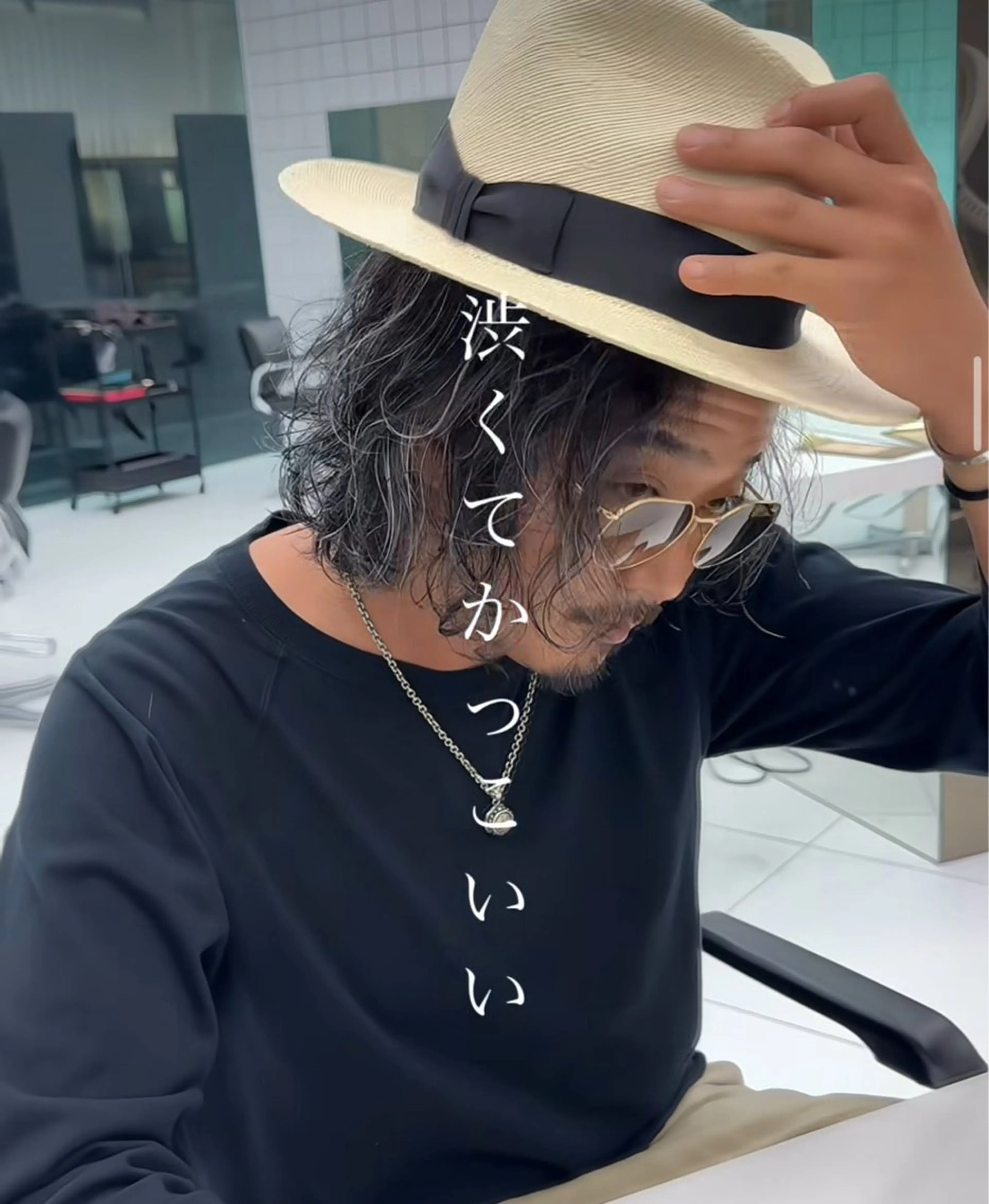 メンズ メンズハイライト メンズメッシュ カット ヘアカラー 白髪ぼかしメッシュ/ 大人メッシュ/ゆうとのヘアスタイル