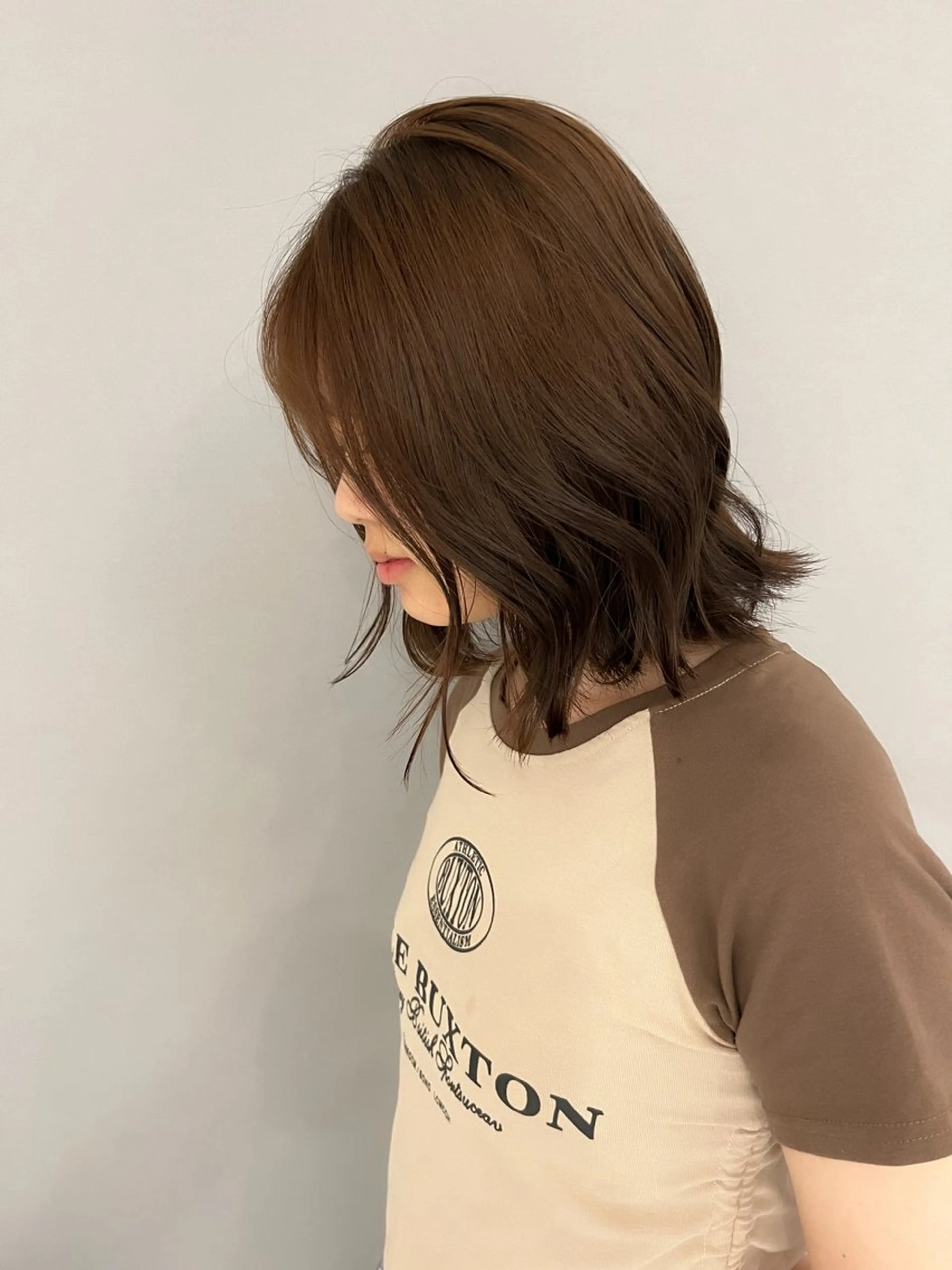 ミディアム カラー カット ヘアカラー 坂本 理輝のヘアスタイル