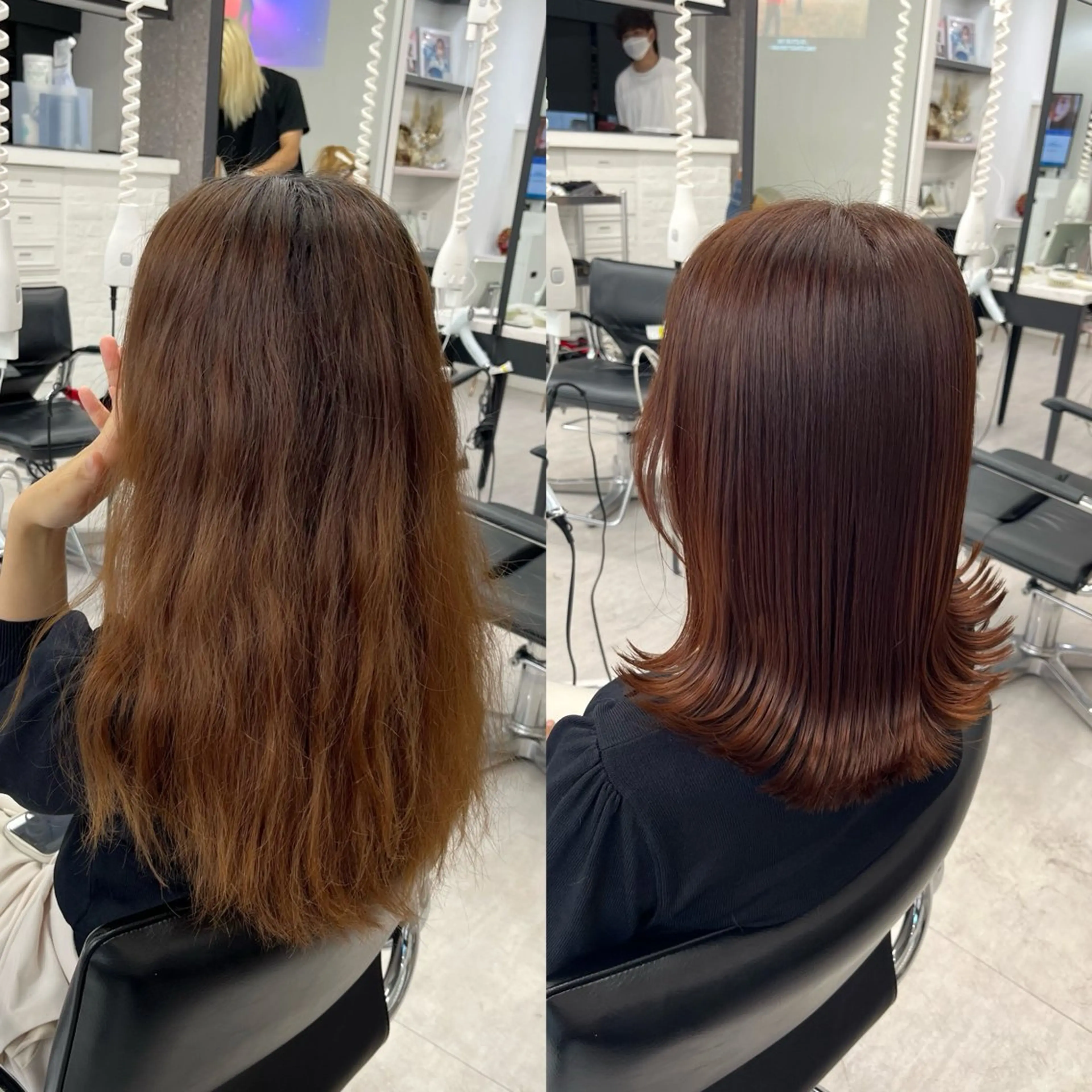 セミロング カラー パーマ ヘアアレンジ メンズ 髪質改善 縮毛矯正 韓国ヘア×顔まわり 🇰🇷和知拓郎のヘアスタイル