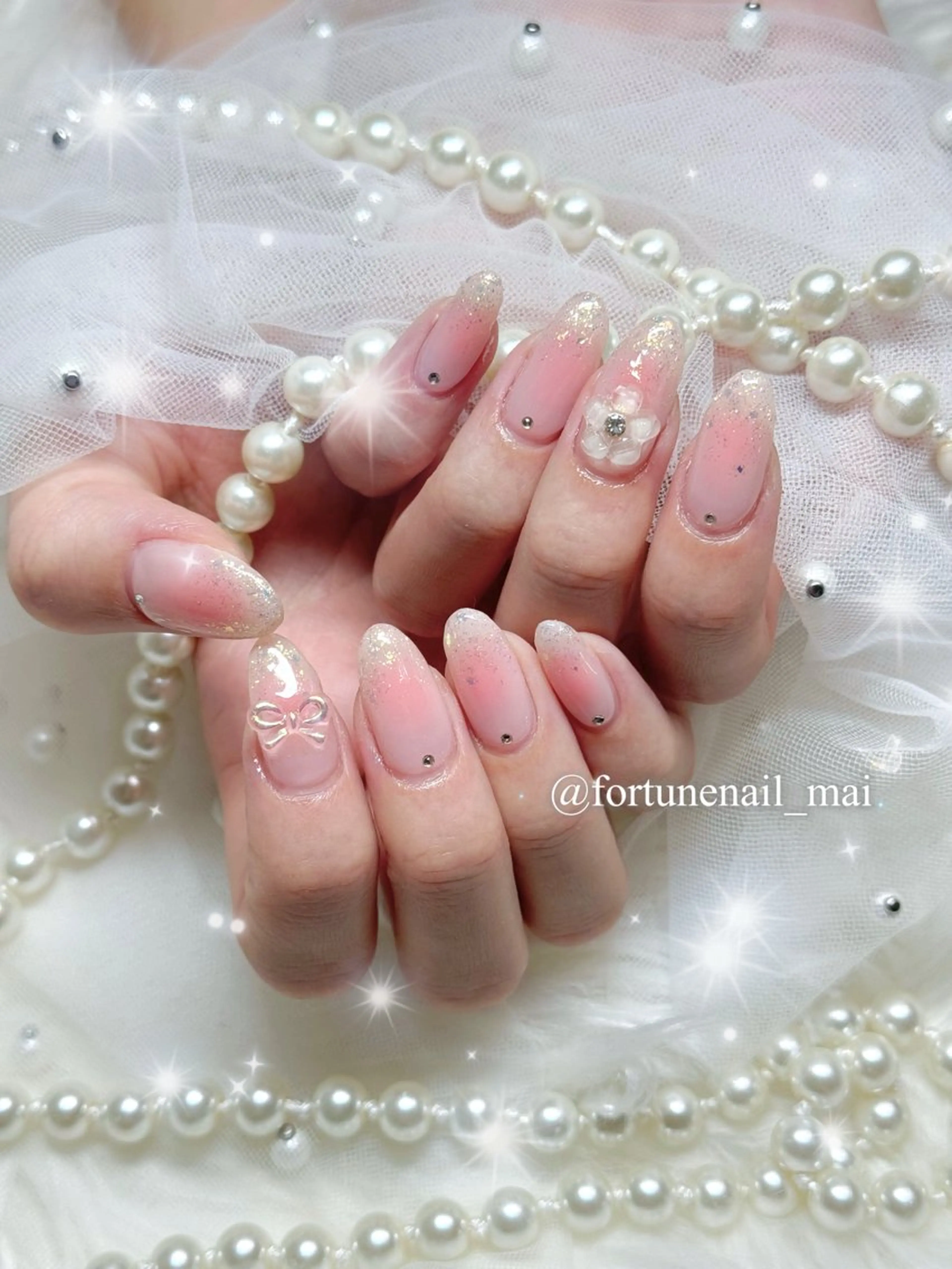 ネイル チークネイル ハンドネイル 🎀Mai 🎀のネイルデザイン