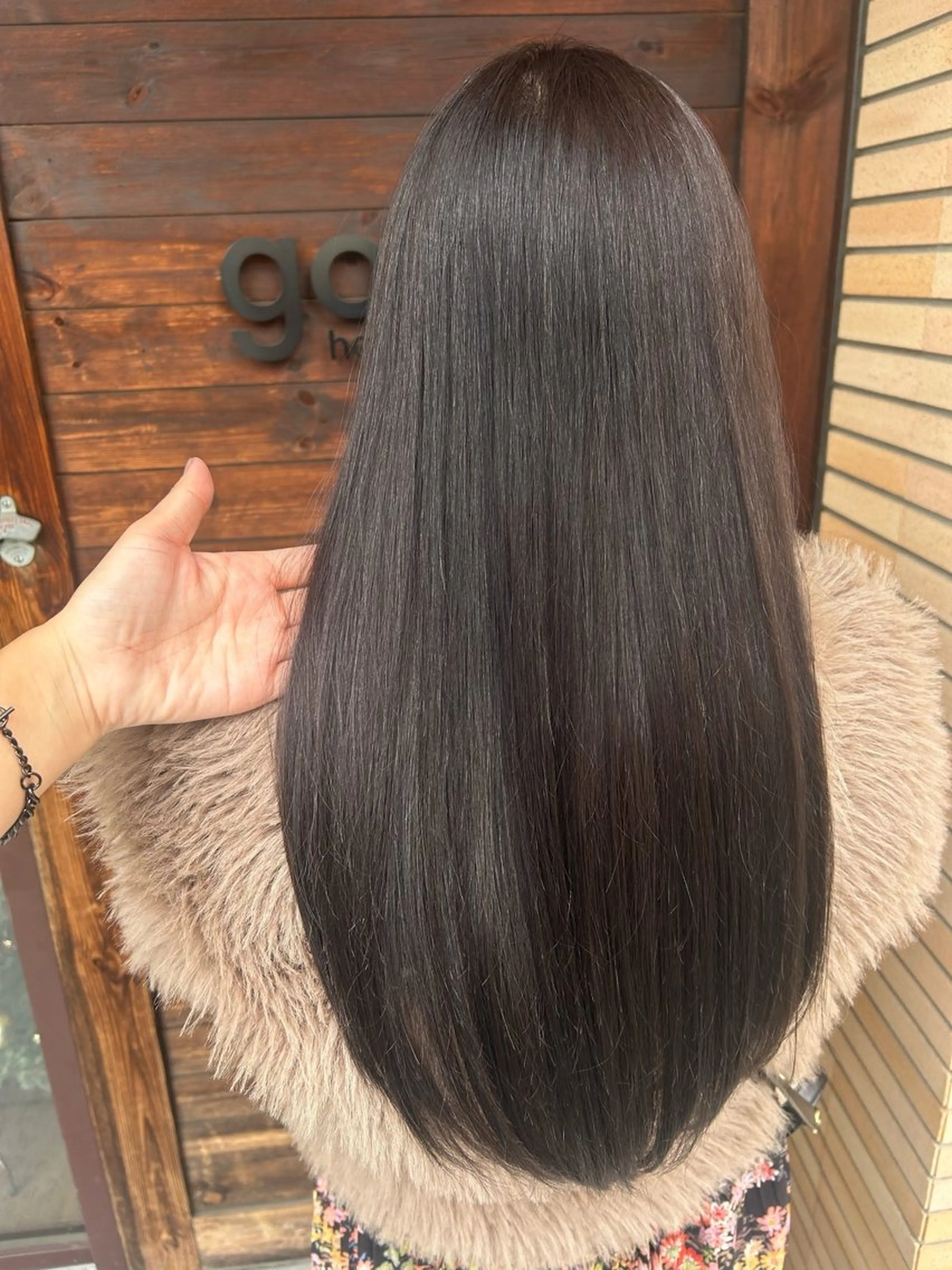 ロング カラー ヘアアレンジ パープルカラー ヘアカラー トリートメント ヘアセット goen hair lounge（ゴエン）所属・米村（北岡）慶子 お店変わりました！のヘアスタイル