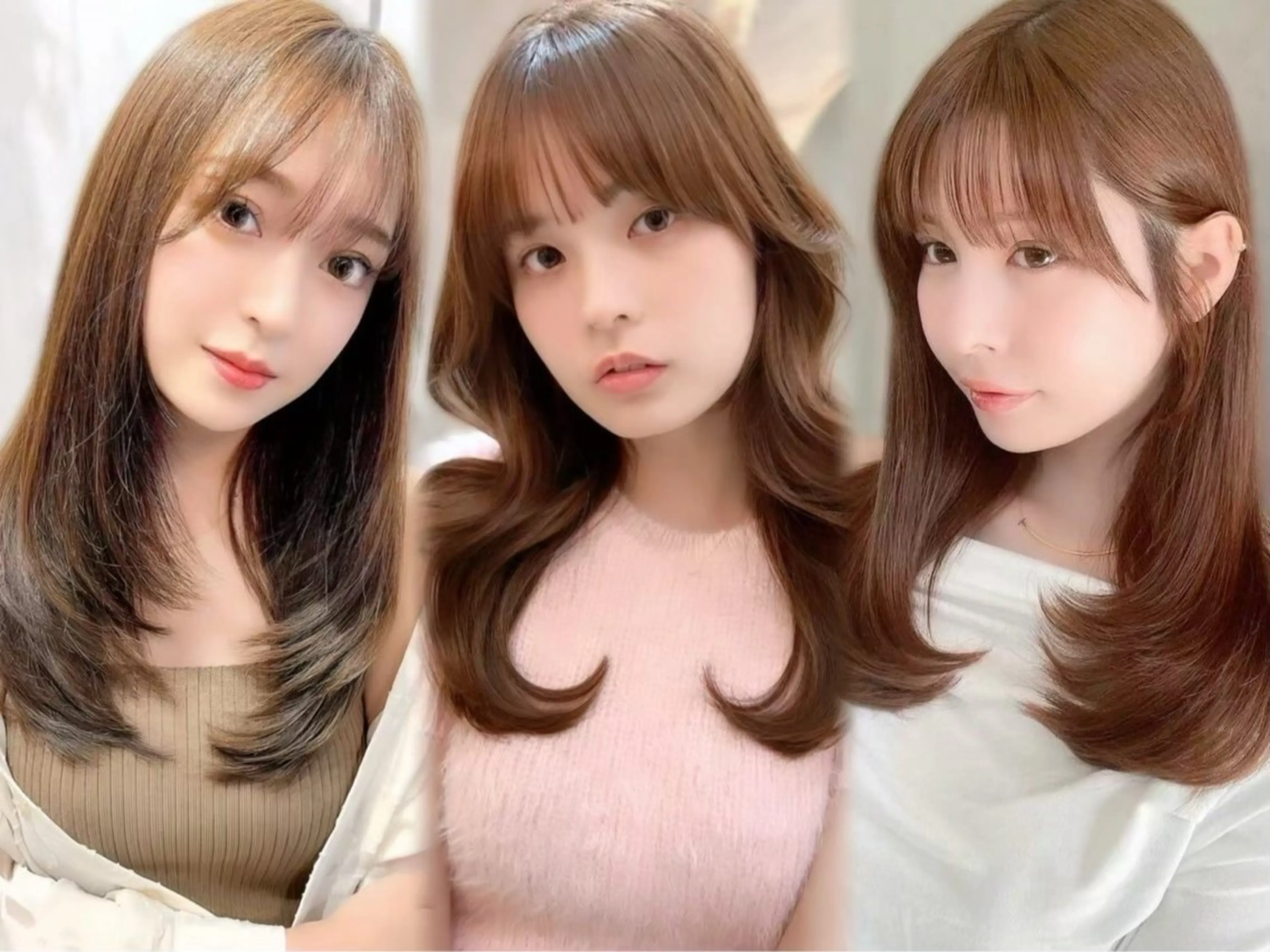 セミロング Hazuki レイヤー/艶カラーのヘアスタイル