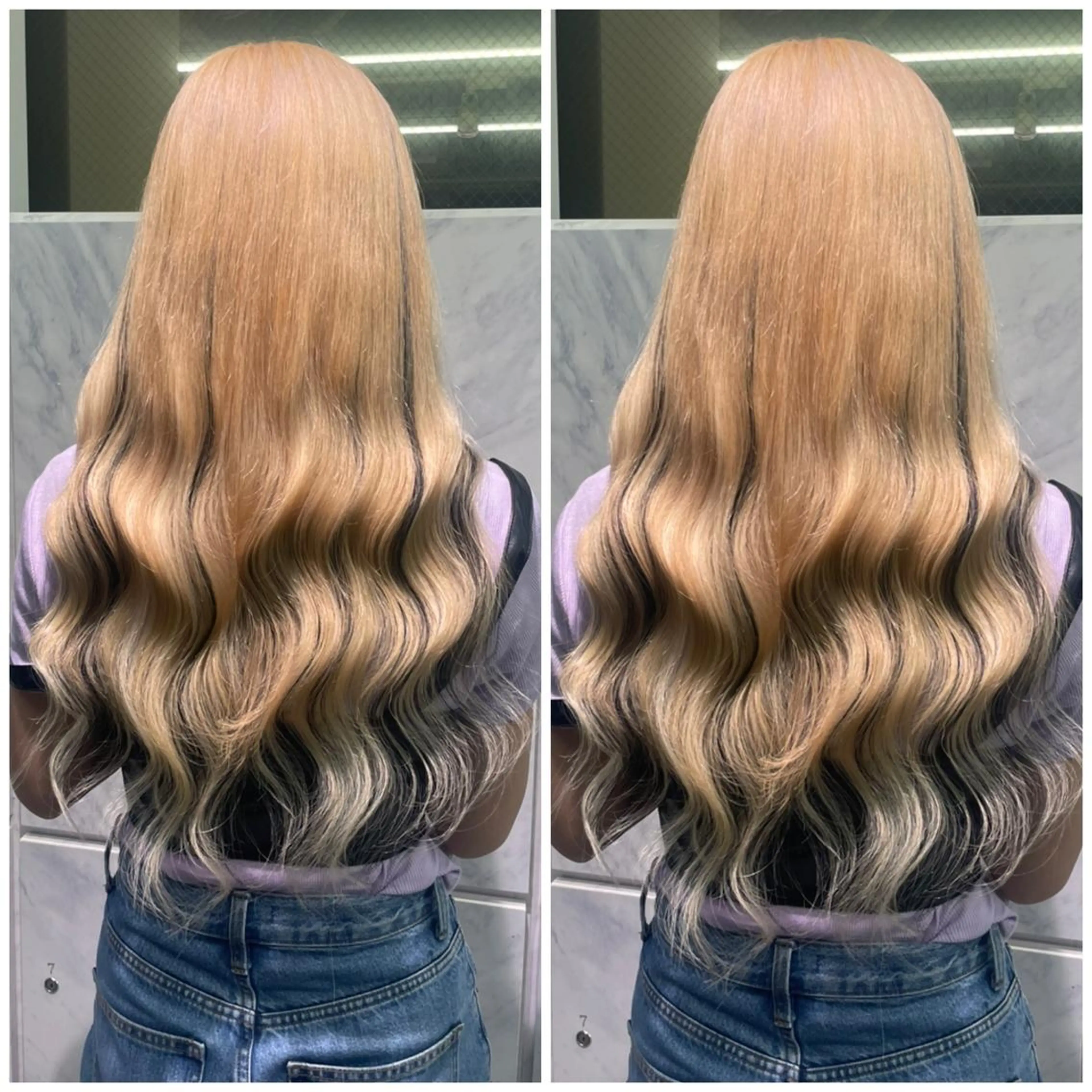 ロング ロング ヘアカラー エクステ 🦋プルエクステ ARISA🦋のヘアスタイル