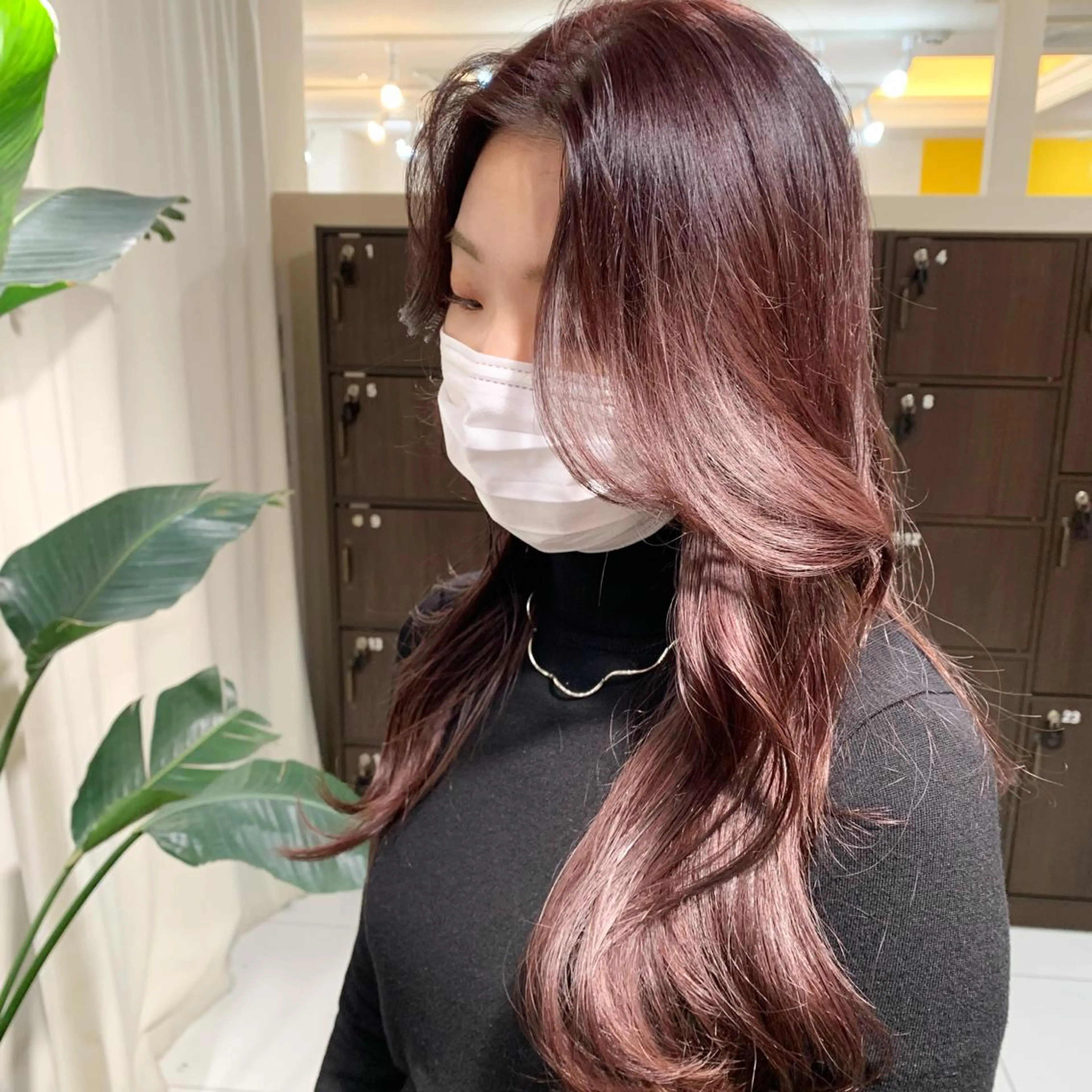 ロング カラー 顔まわりレイヤー レイヤーカット 【韓国風くびれヘア】 joule小木曽輝のヘアスタイル