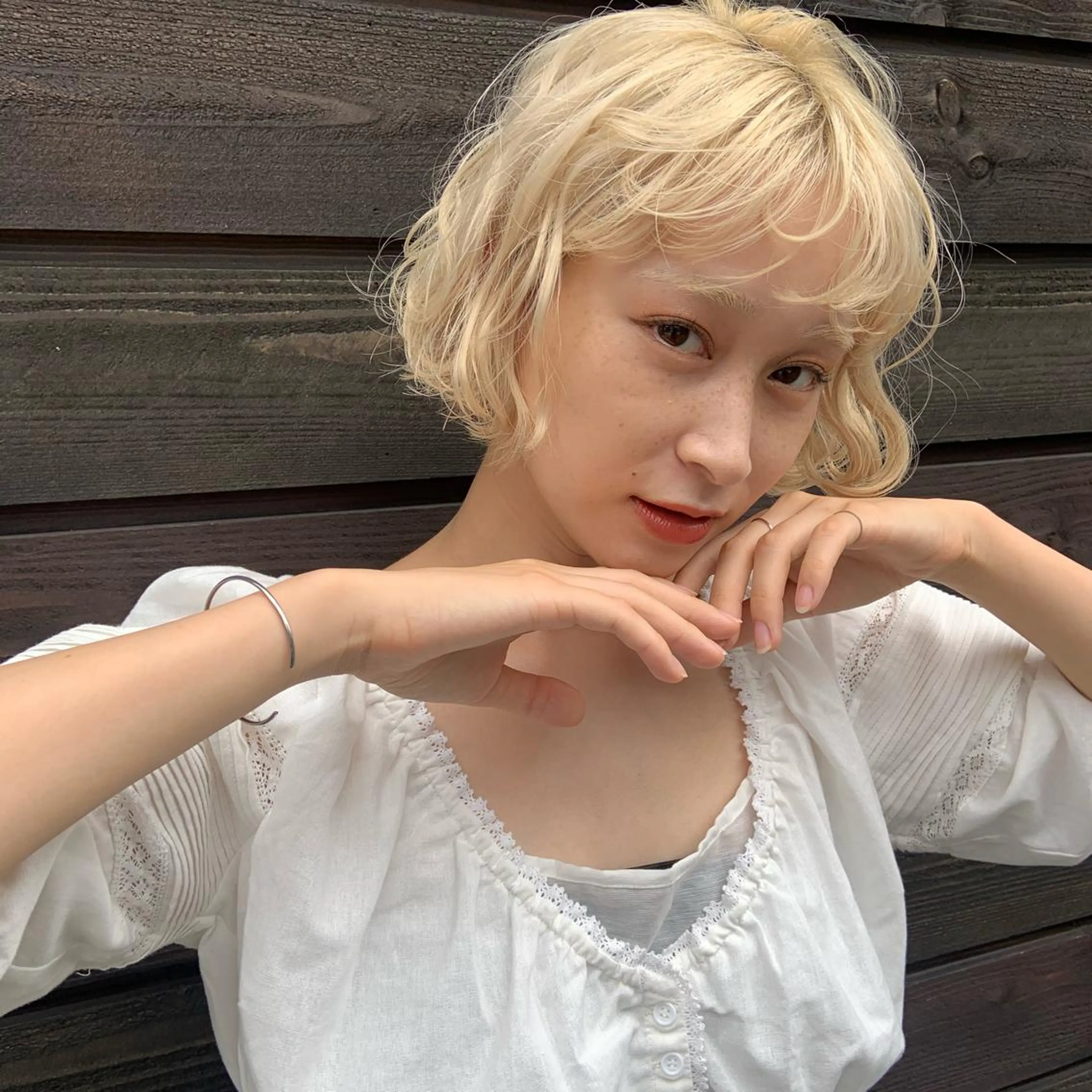 ミディアム ヘアアレンジ 🤍透明感/韓国風 🤍サクラギヒトミのヘアスタイル