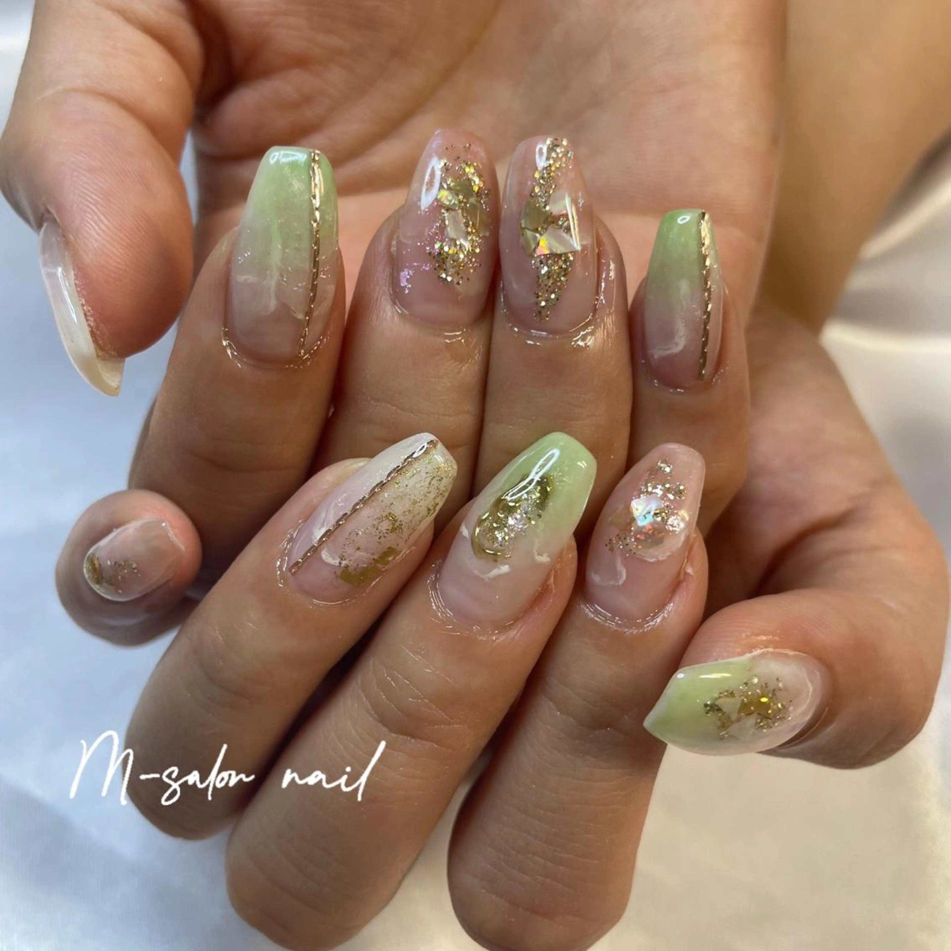 ネイル ニュアンスネイル ハンドネイル 韓国/網紅/パーツ M-salonのネイルデザイン