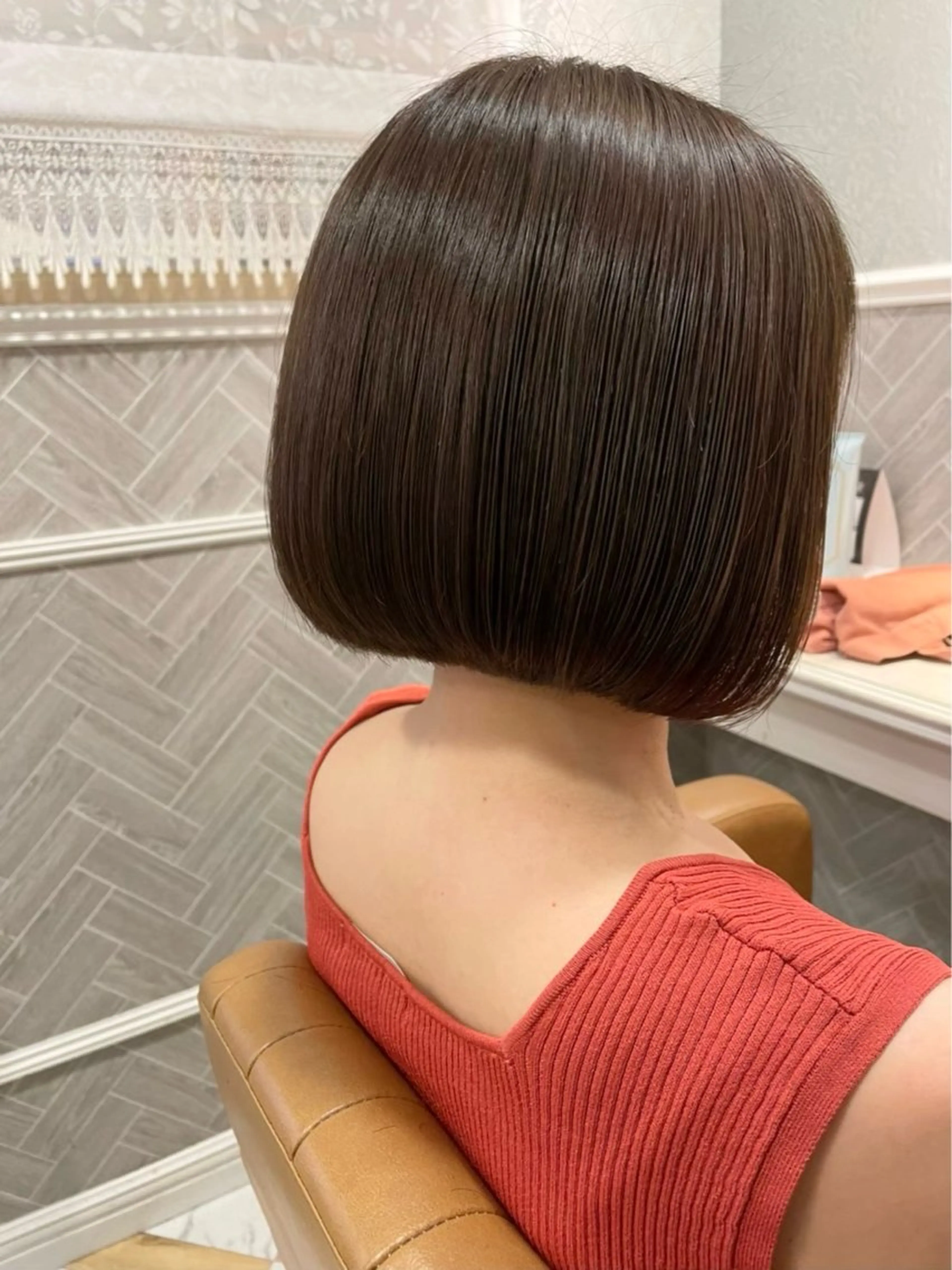 ショート ボブ🎀パーマ🎀 艶カラー🎀こころのヘアスタイル