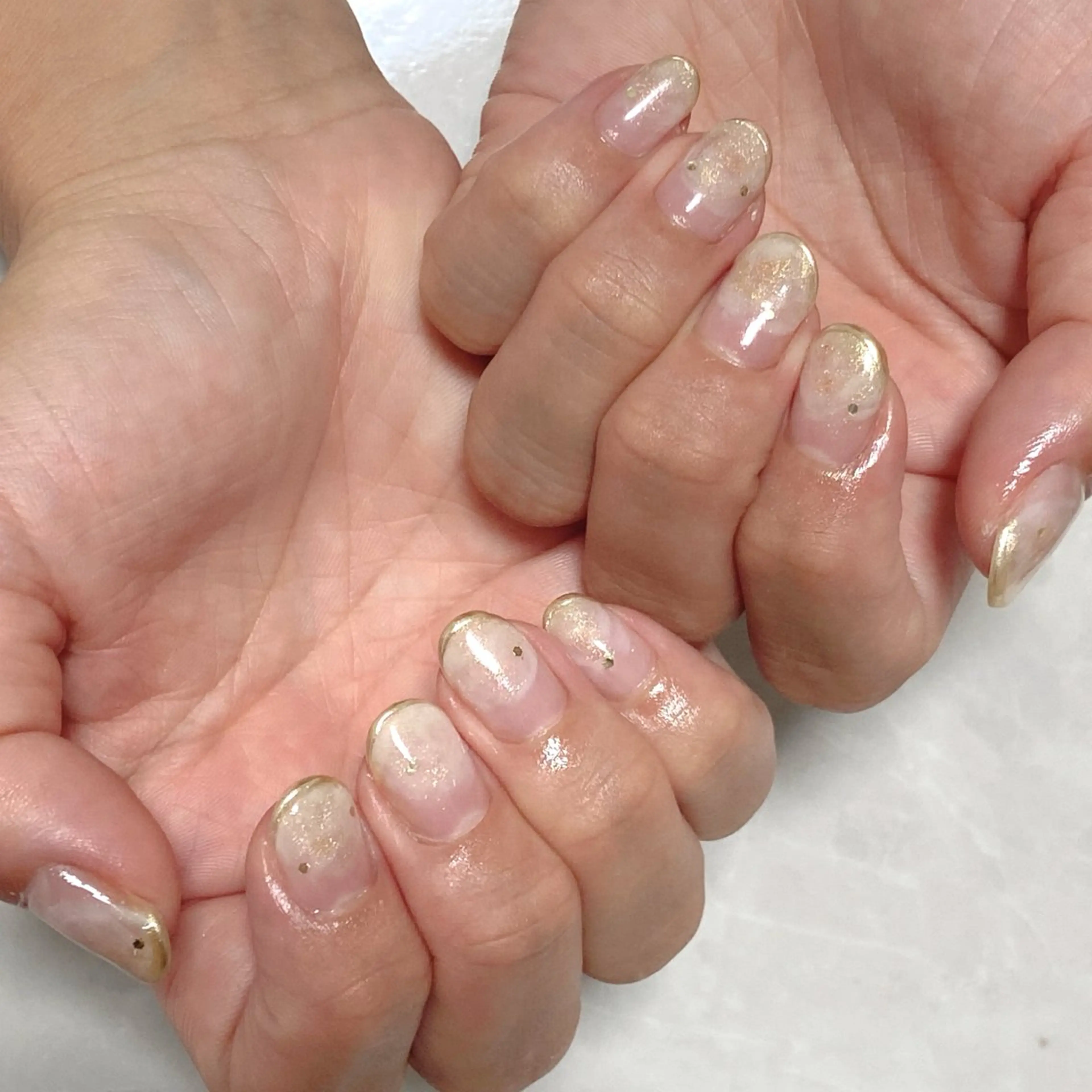 ネイル フレンチネイル ミラーネイル ニュアンスネイル ハンドネイル nail salon MARuのネイルデザイン