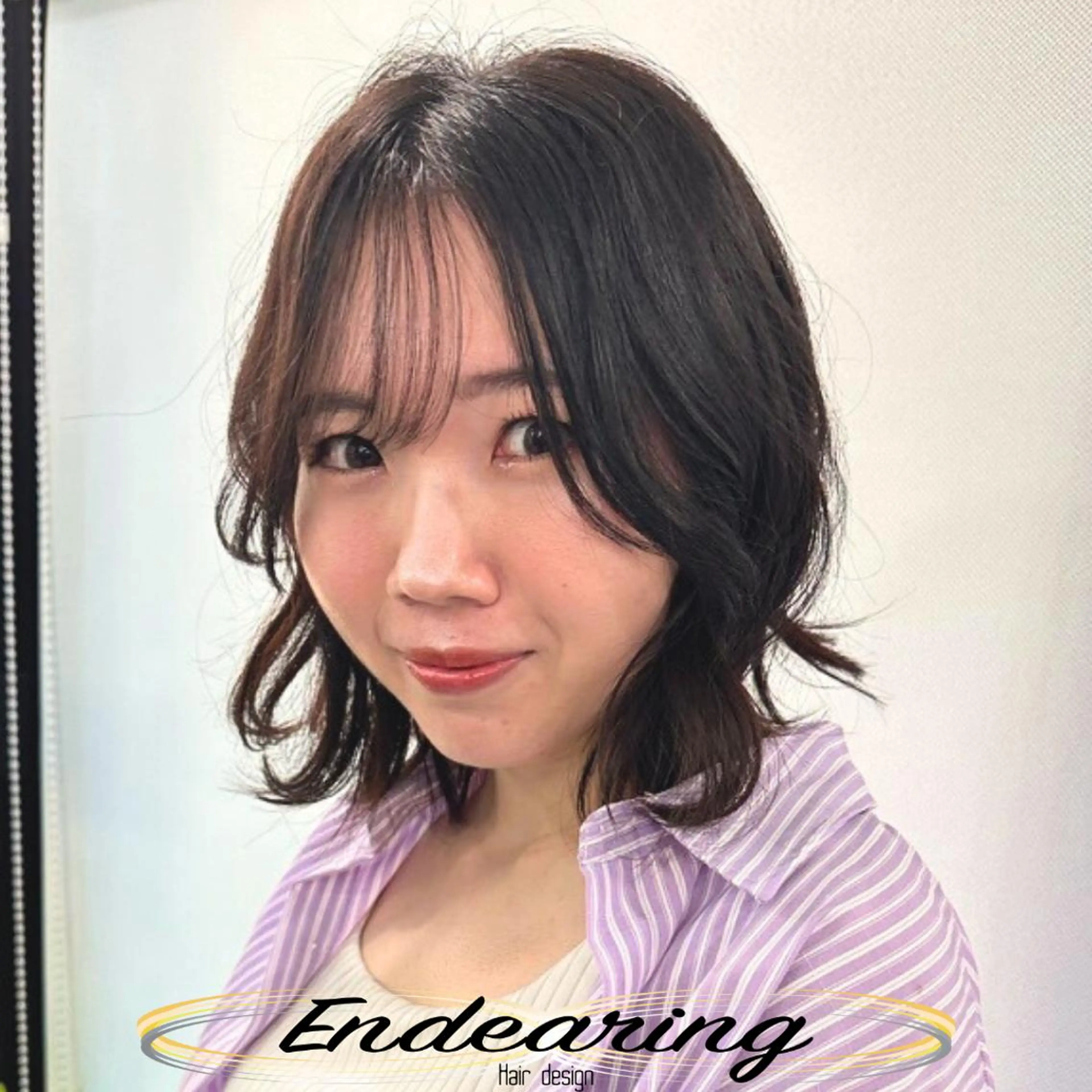 セミロング レイヤーカット 小顔カット 外ハネヘア トリートメント カット トリートメント Endearing 銀座/YOKOのヘアスタイル