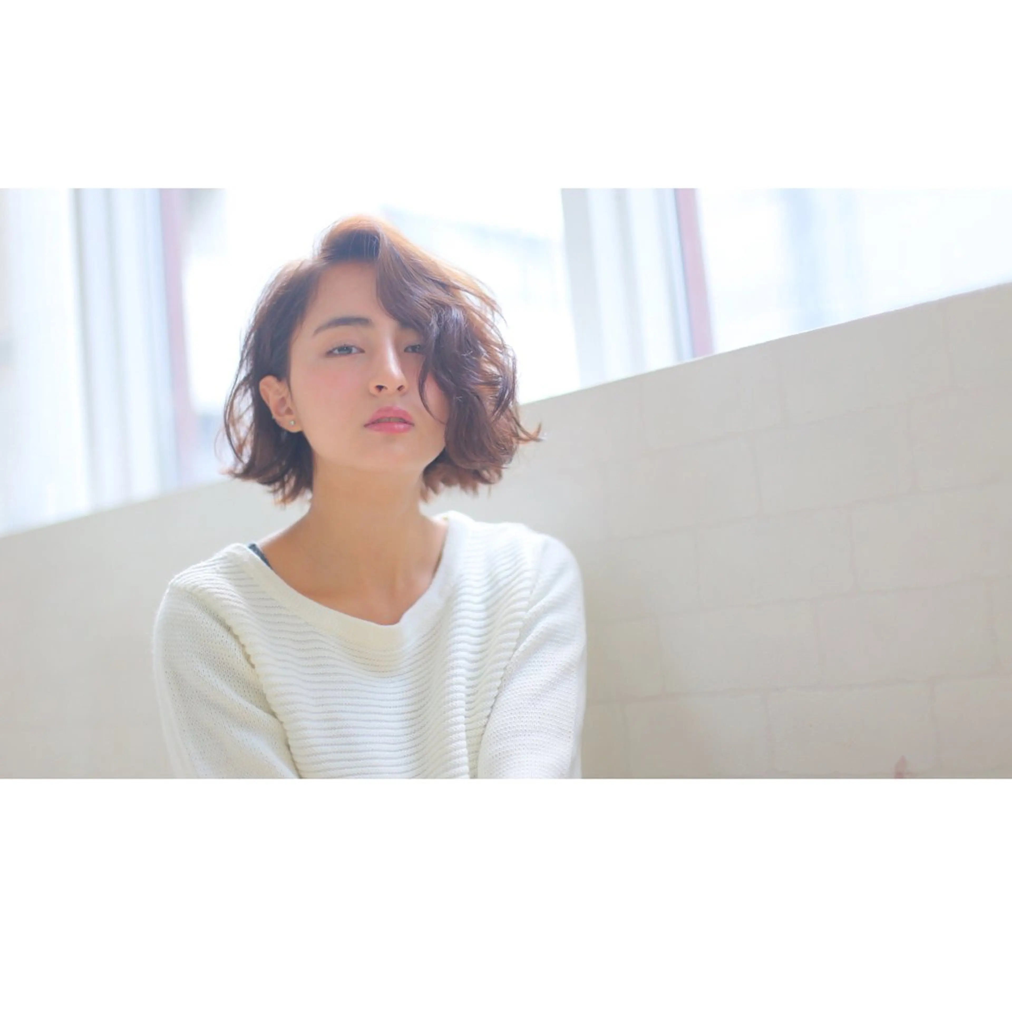 ミディアム カット パーマ 🌺パーマ&韓国ヘア 🌺あん🌺のヘアスタイル