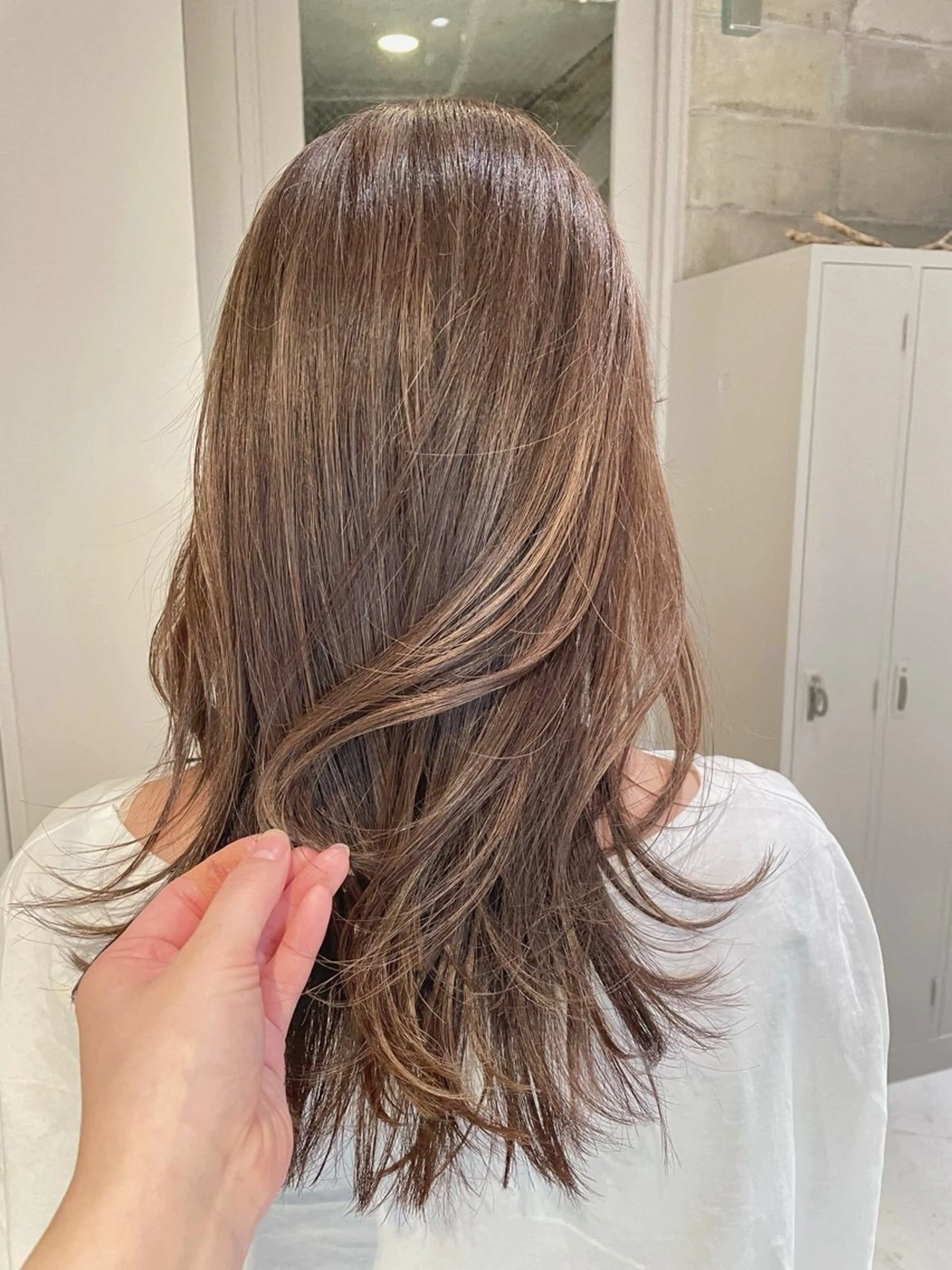 ロング カラー ハイライトカラー ハイライト IDEN AND TITY所属・ショートモデル募集 yukakoのヘアスタイル