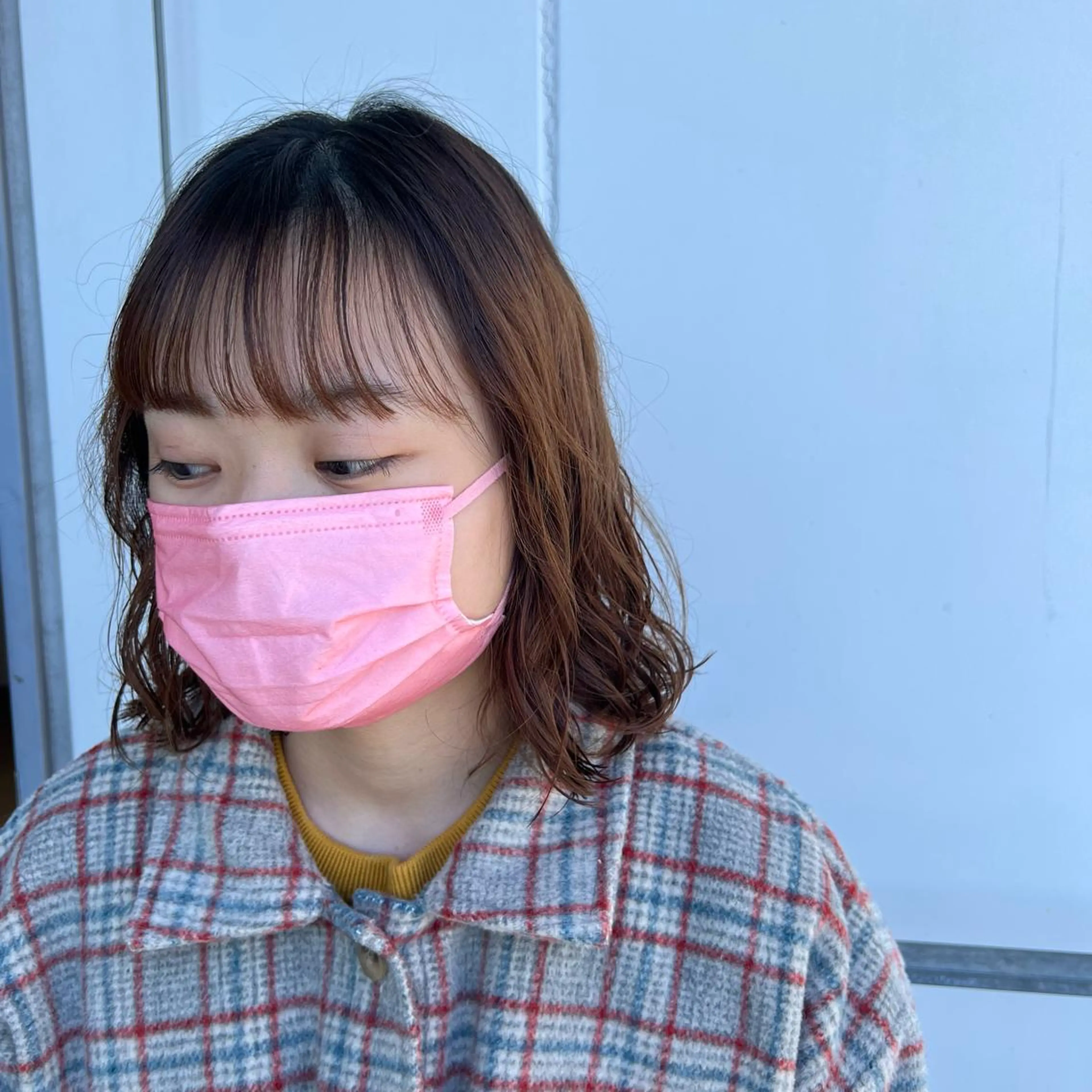 ミディアム パーマ ミディアムパーマ ボブ SALOWIN川崎WEST店所属・🌷川崎/アレンジ/ 暖色ボブ/コトネ🌷のヘアスタイル