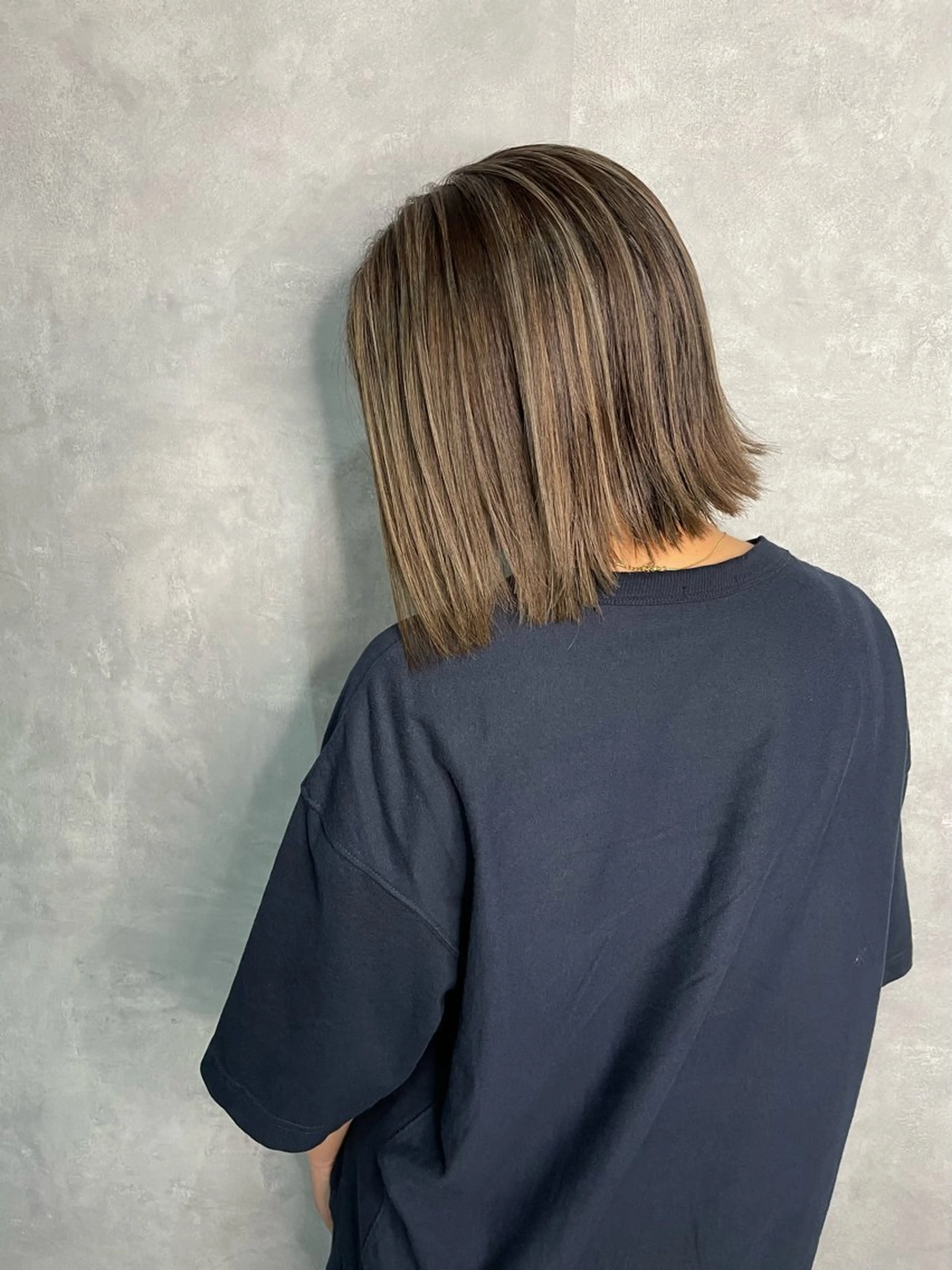 ミディアム ミディアムパーマ ミストバング ハイライト 髪質改善 ヨシンモリ HAIR SMILE COEURのその他イメージ