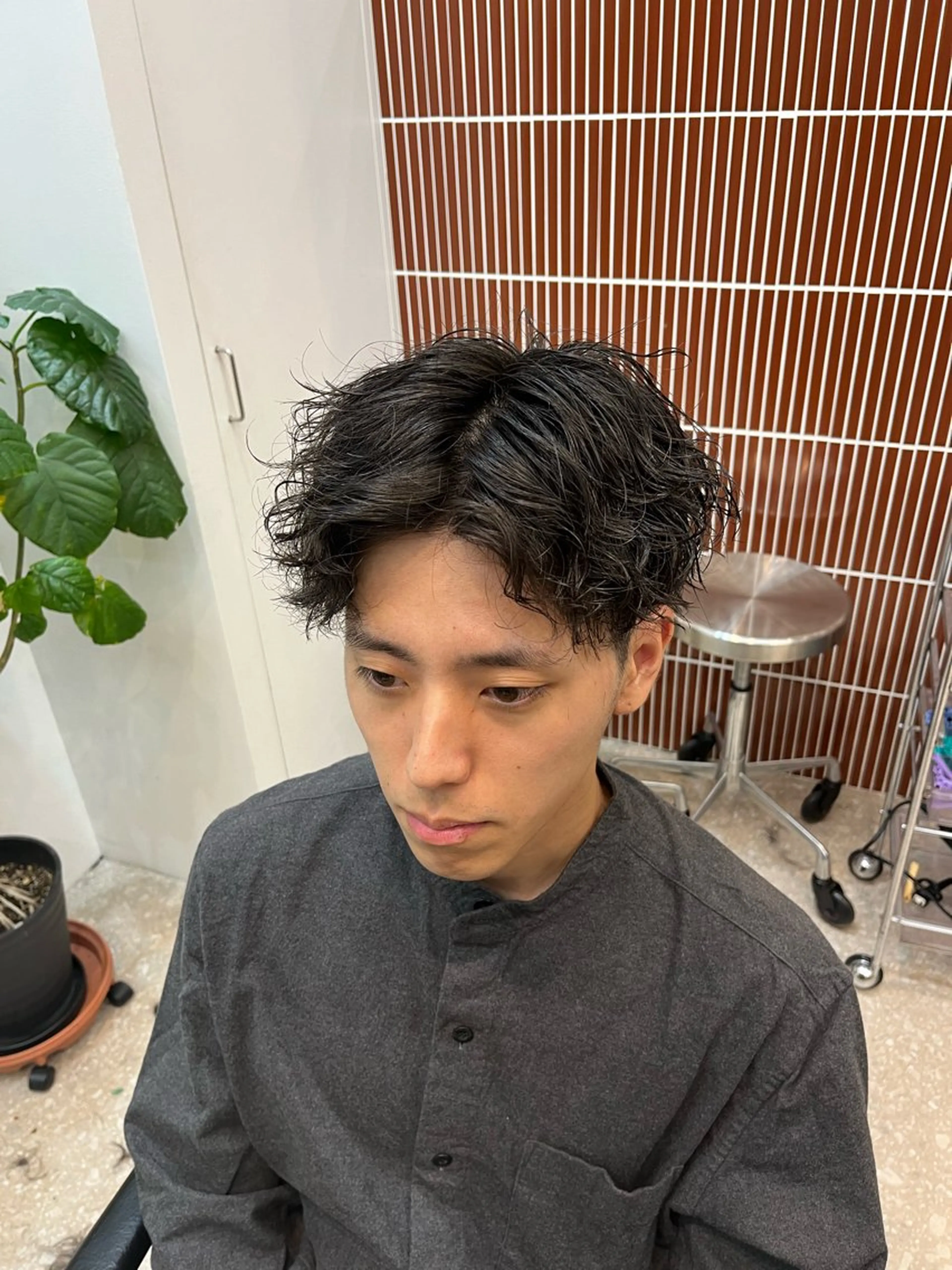 ショート パーマ メンズ カット パーマ fifth / 山下 和輝 海外風スタイルのヘアスタイル