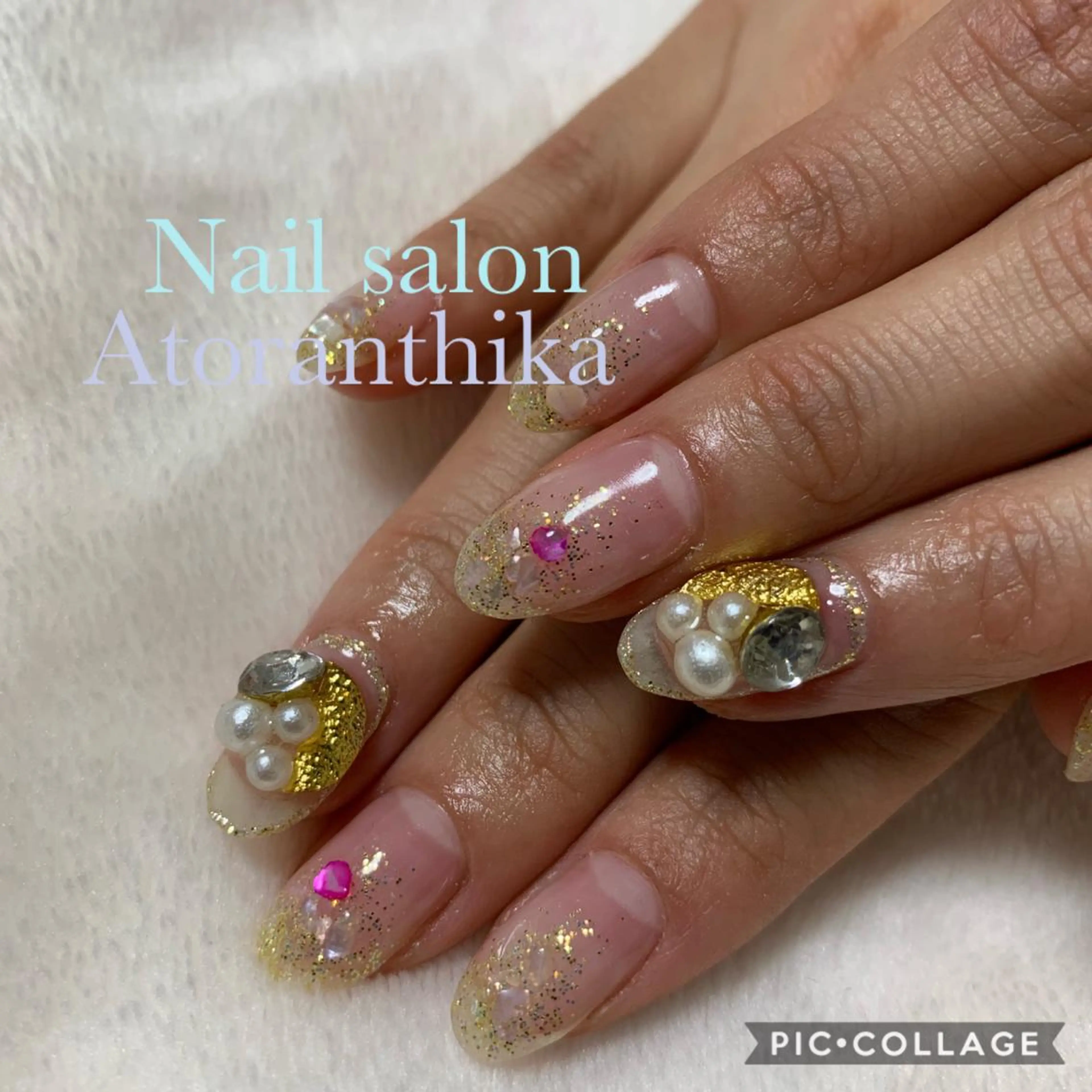 ネイル キラキラネイル ハンドネイル Nail salon Atlantica所属・Nail salon ✩ アトランティカのネイルデザイン