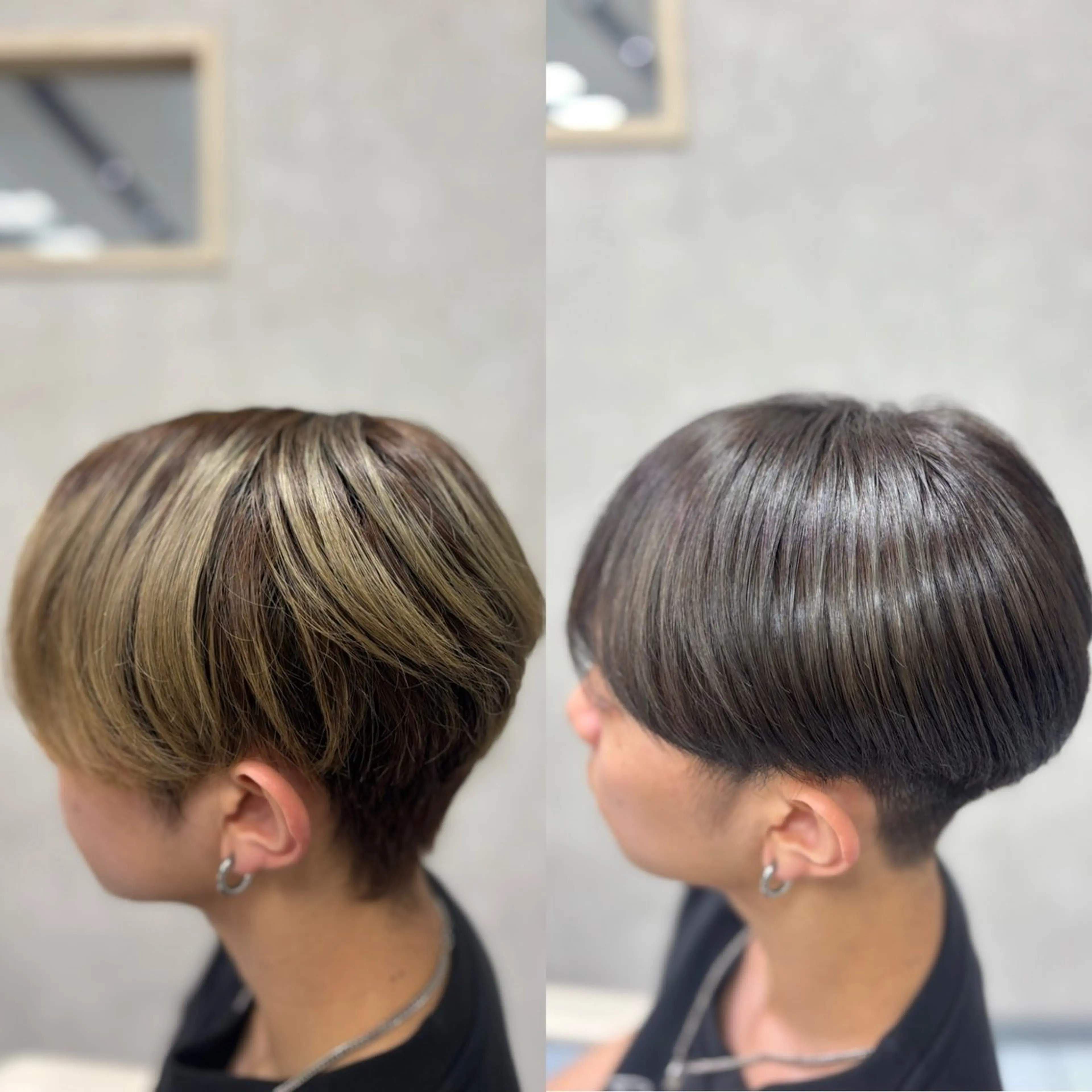 ショート カラー メンズ カット ヘアカラー メンズ特化韓国風 パーマスタイル/りんのヘアスタイル