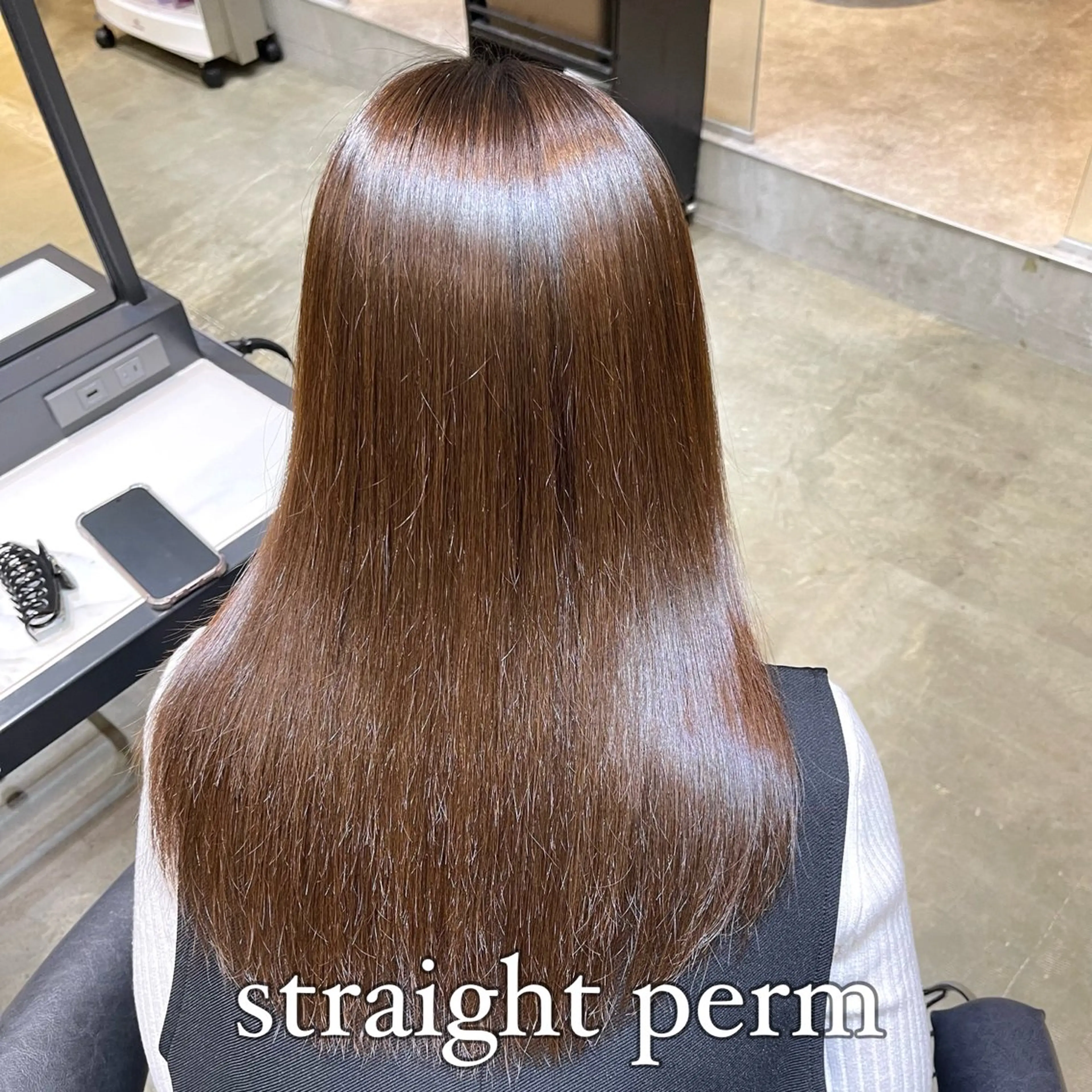 ロング パーマ カット 縮毛矯正 トリートメント ✨縮毛矯正　韓国ヘア レイヤー✨大濱快斗のヘアスタイル