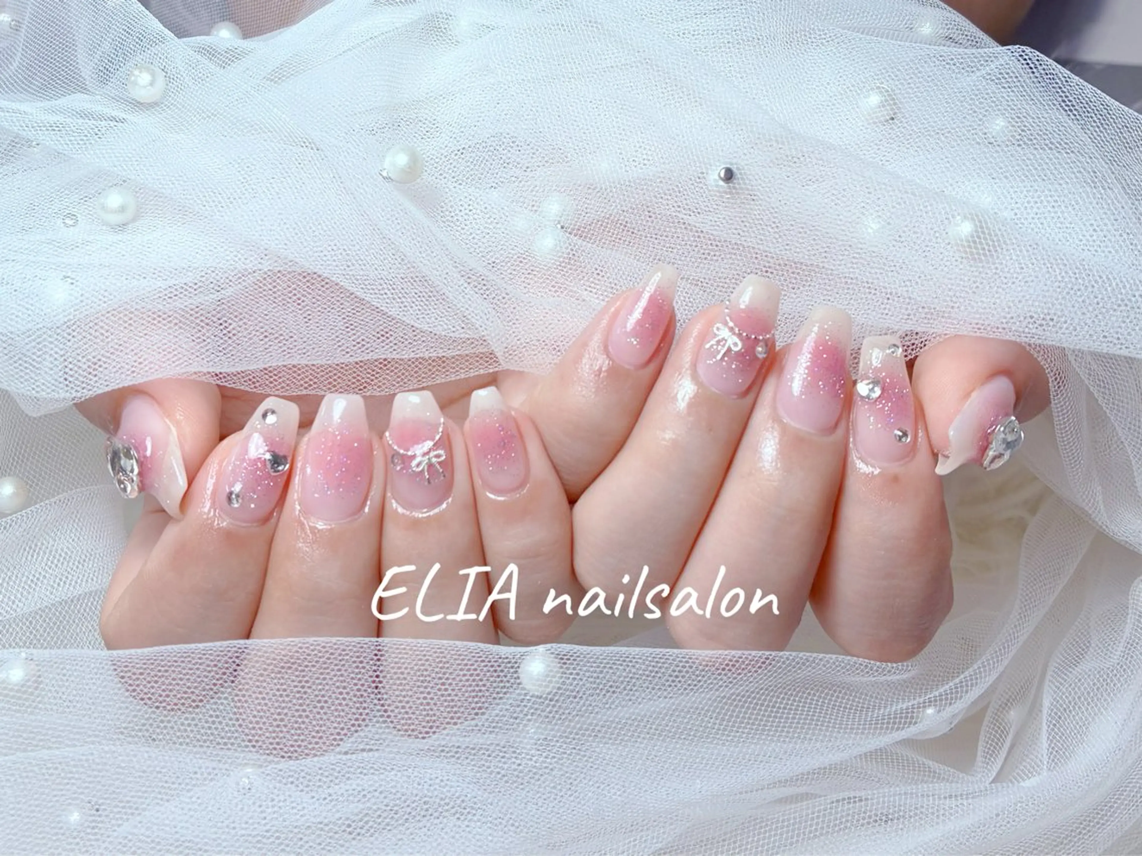 ミディアム ハンドネイル ハンドケア ELIA【エリア】 nailsalonのネイルデザイン