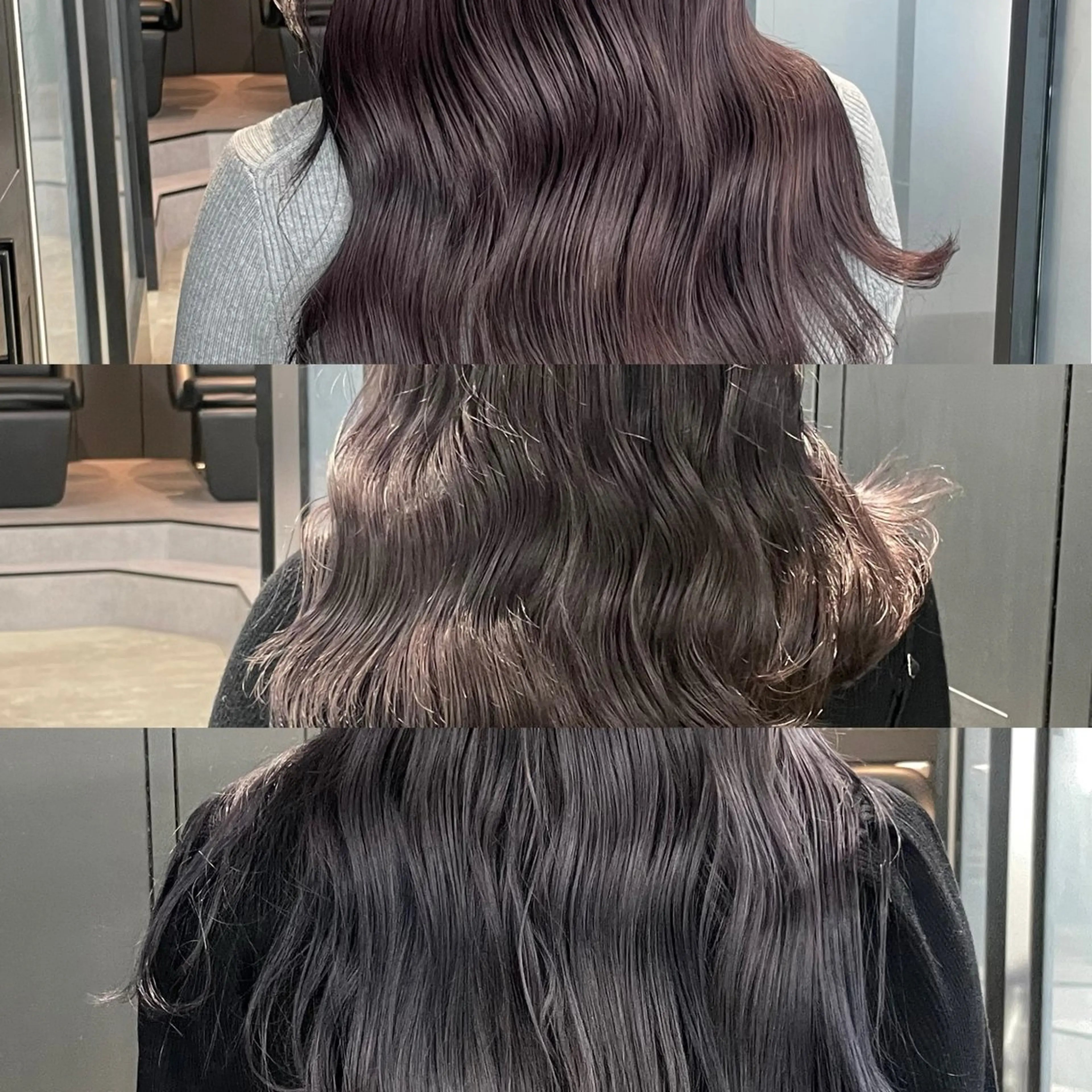 セミロング カラー SALOWIN 梅田所属・山口滉斗/美髪 縮毛矯正/髪質改善のヘアスタイル