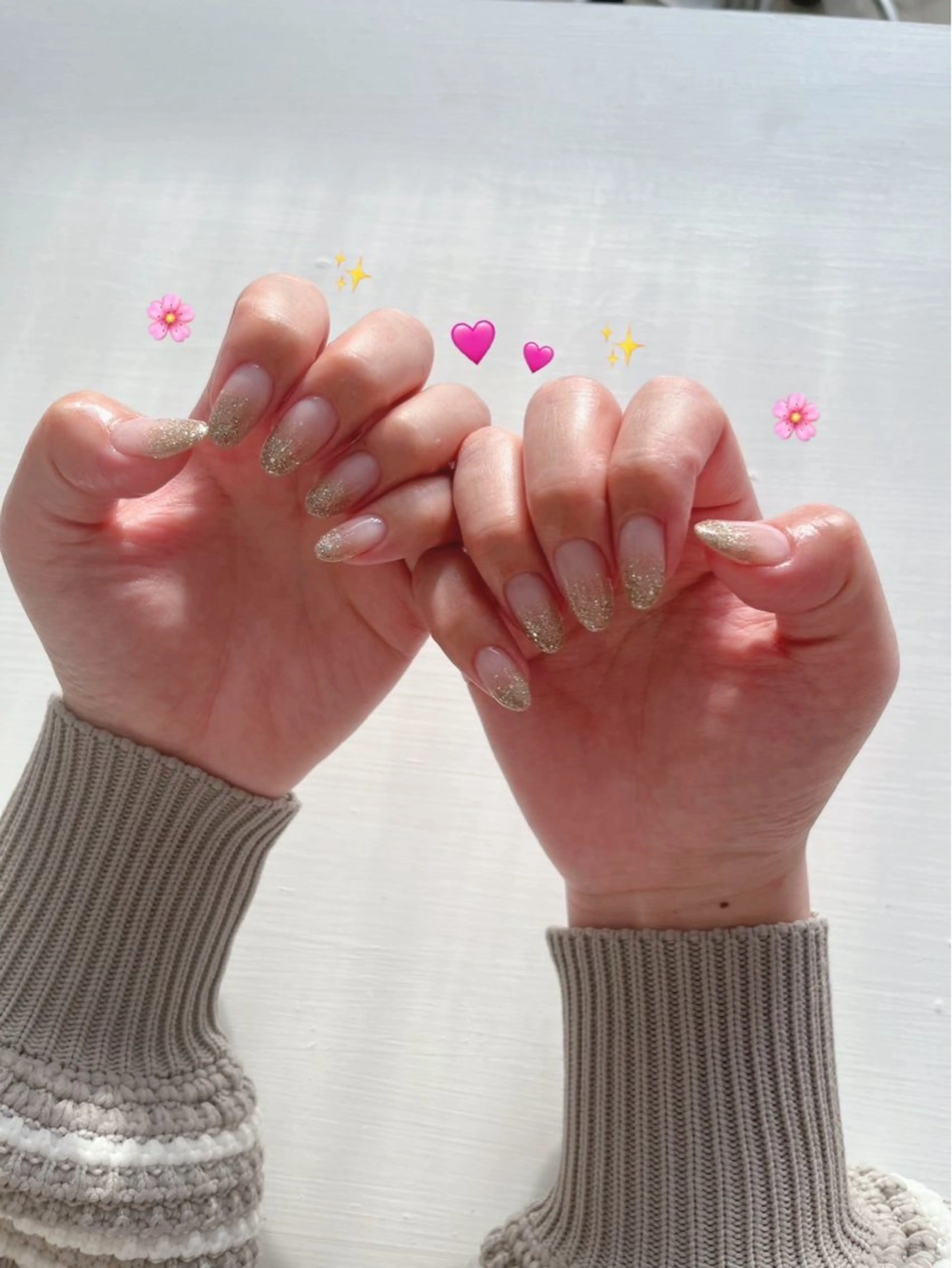 ネイル グラデーション ラメ(グリッター) ラメグラデーション kira-la キララ･:*..のネイルデザイン