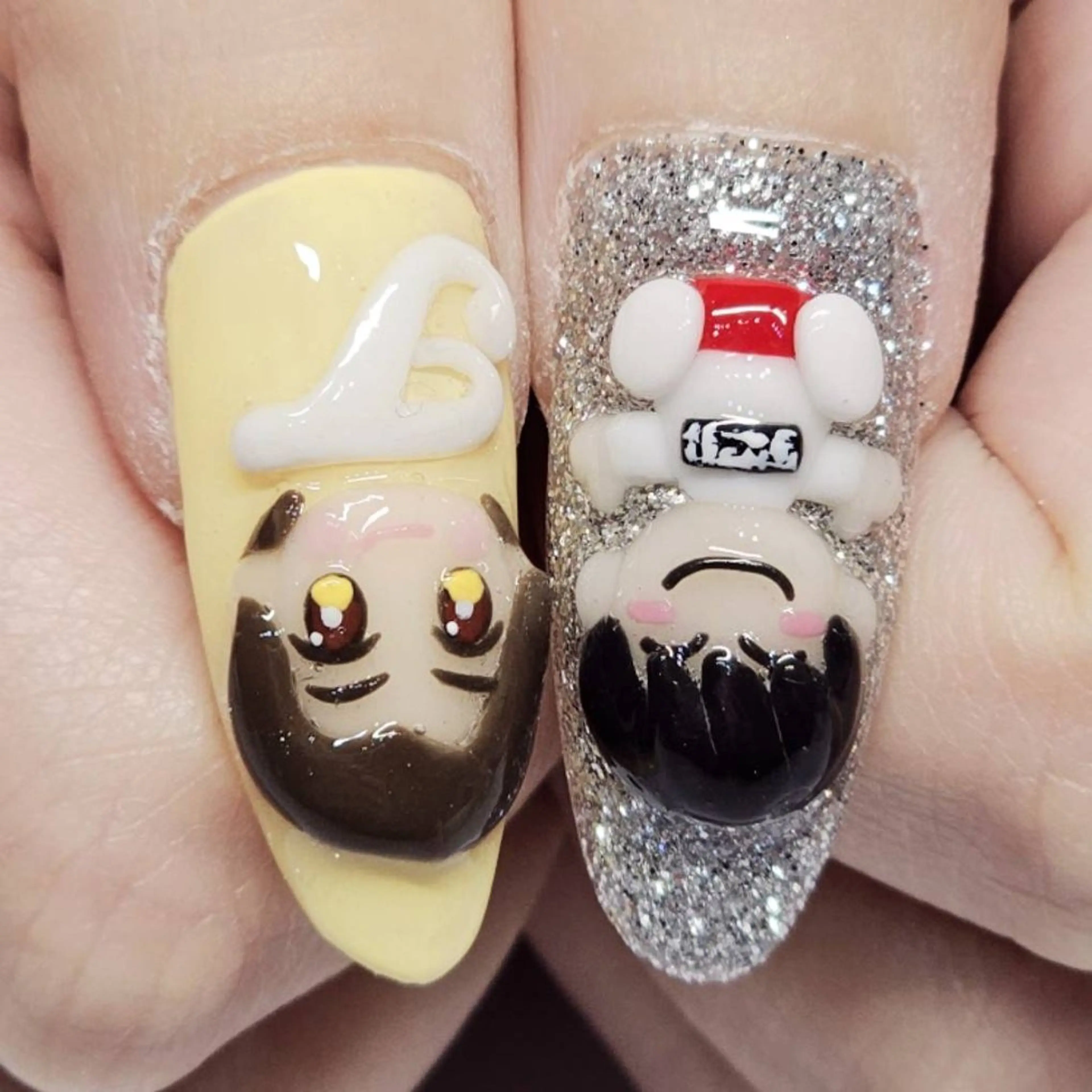 ネイル アートネイル フレンチネイル パステルネイル 黄色 ハンドネイル よしだ ひろきのネイルデザイン