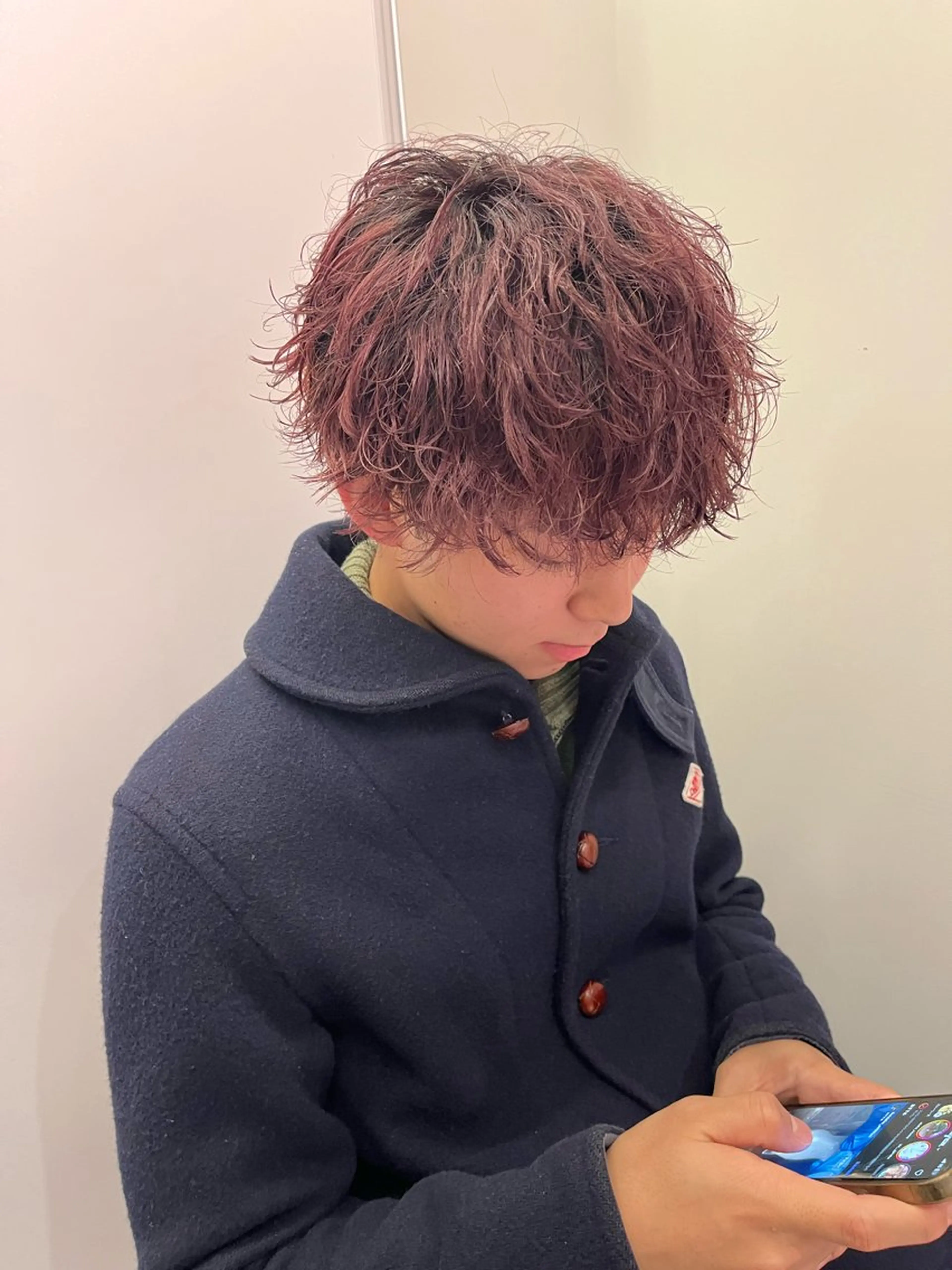 ショート カラー パーマ メンズ Bond Story white所属・【メンズ特化】 メンズパーマ/雄斗のヘアスタイル