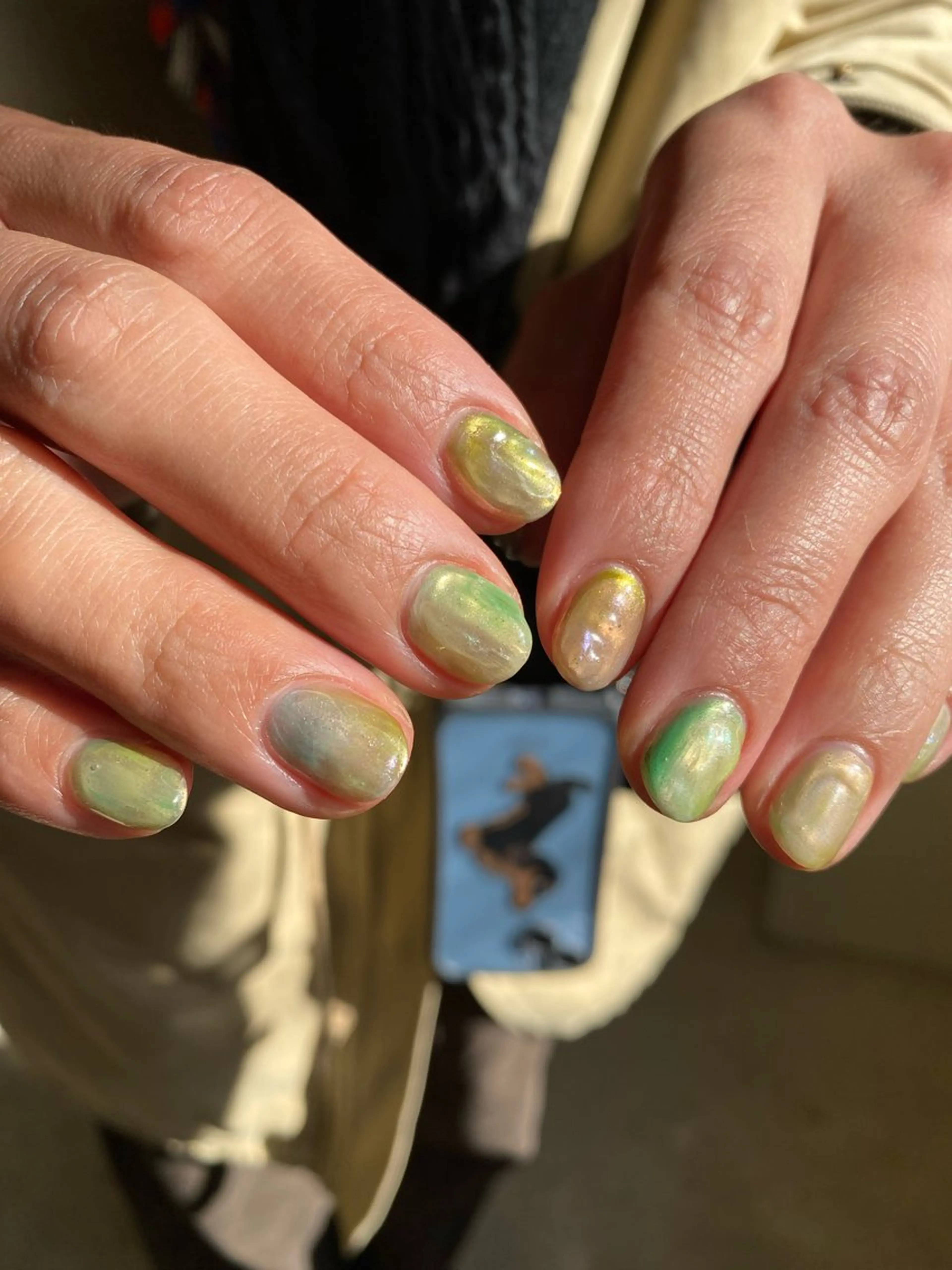ネイル ジェルネイル マグネットネイル 持ち込み ニュアンスネイル ワンカラーネイル ハンドネイル 草加ニュアンスネイル 🌚hersのネイルデザイン