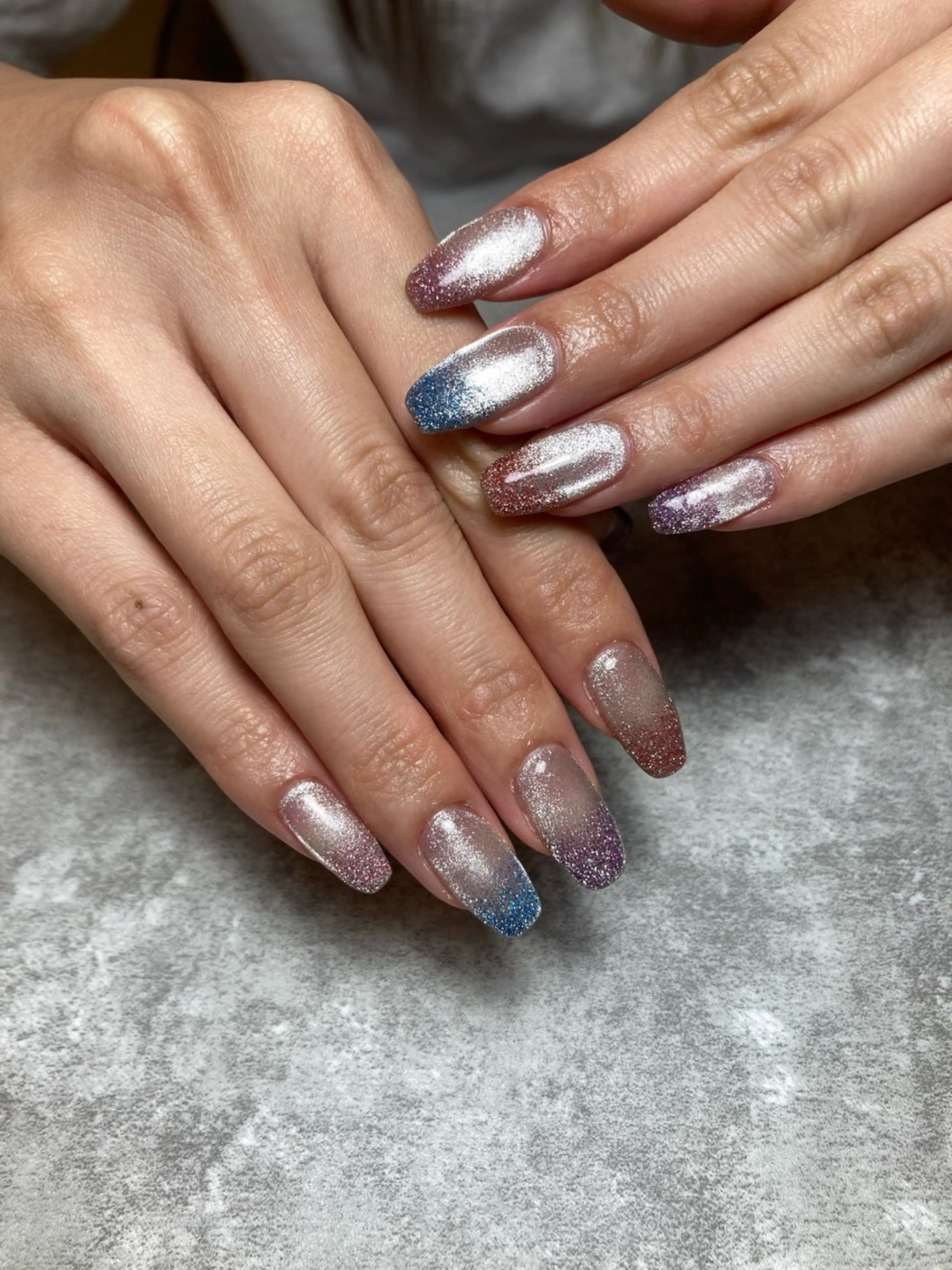 ネイル アートネイル フラッシュネイル ジェルネイル キラキラネイル マグネットネイル Nail R _mikuのネイルデザイン
