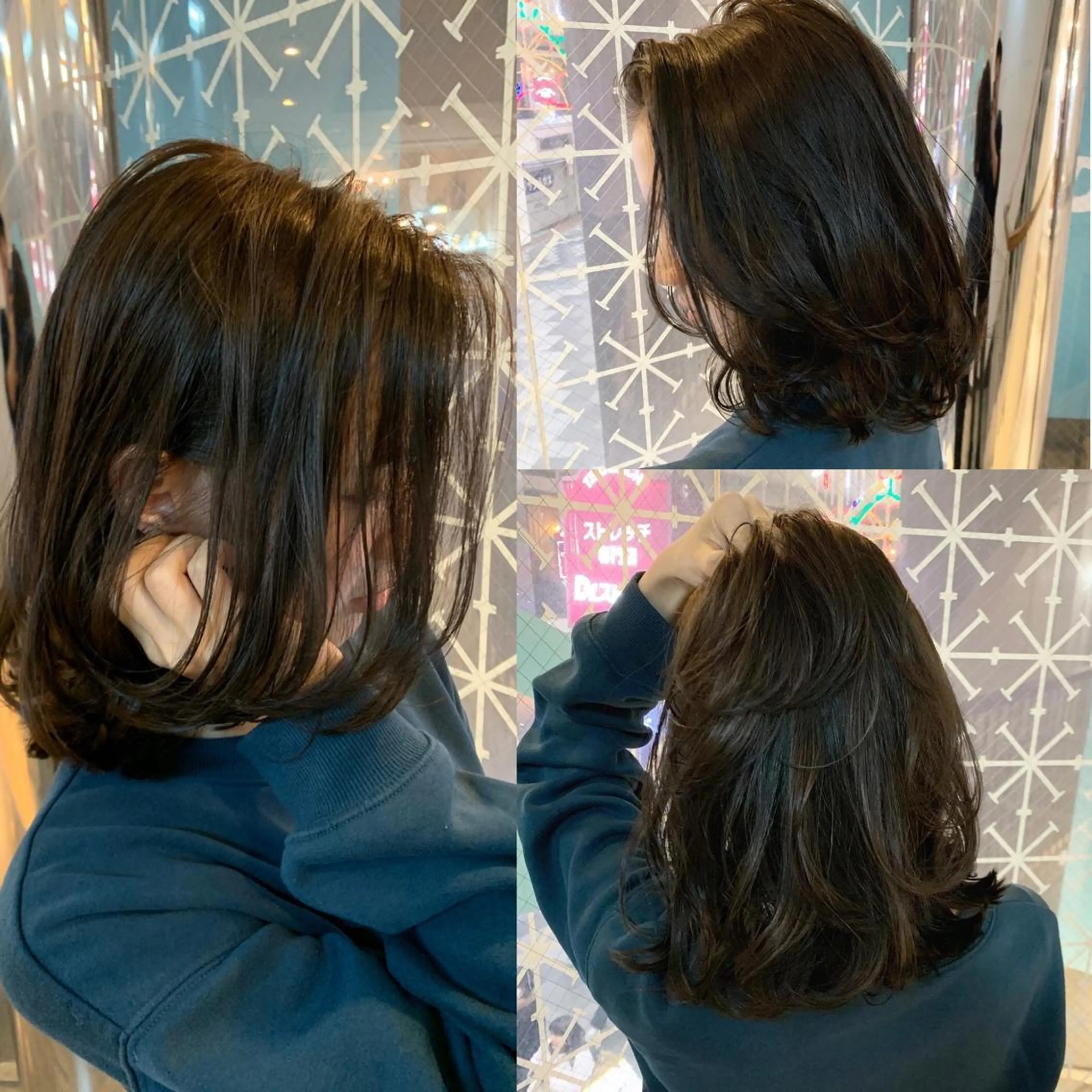ミディアム カラー ヘアアレンジ ベージュカラー 透明感カラー hair salon darts所属・髪質改善/美髪ケア ✨岡野右京のヘアスタイル