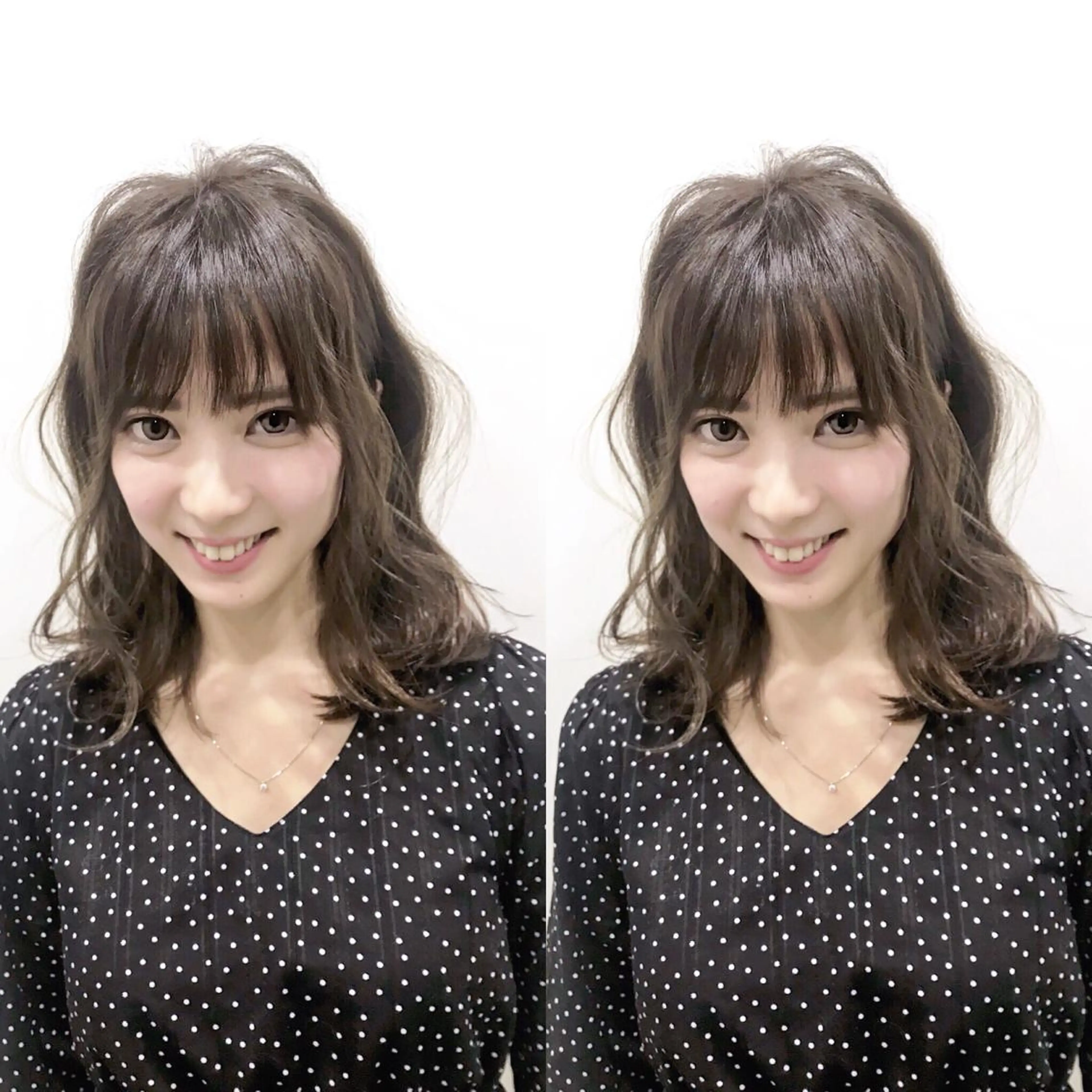 ミディアム 透明感×髪質改善🧸 韓国ヘア　武田涼のヘアスタイル