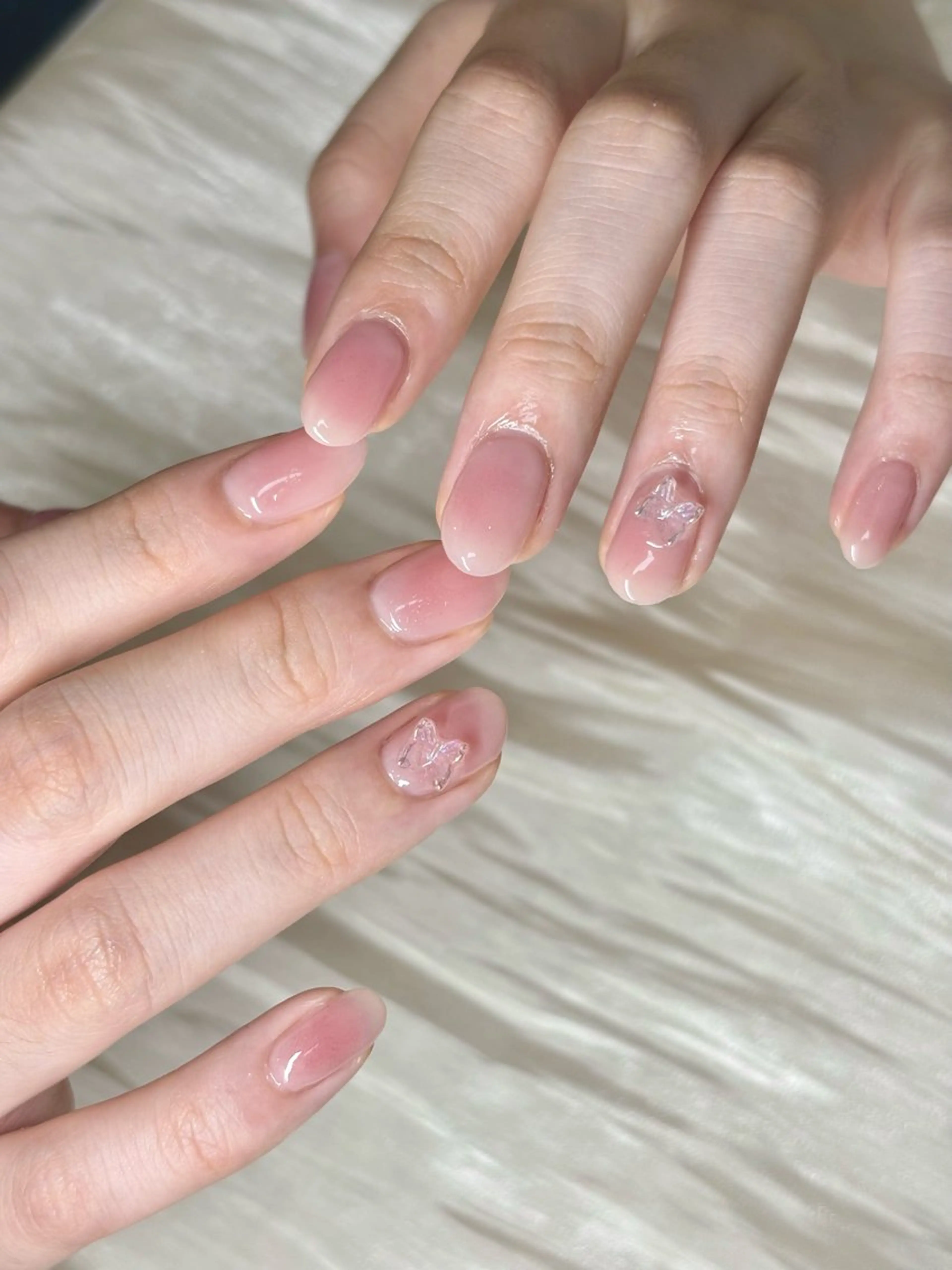 【オフ無料ケア込み】人気✨チークネイルベース色付き🌟の写真