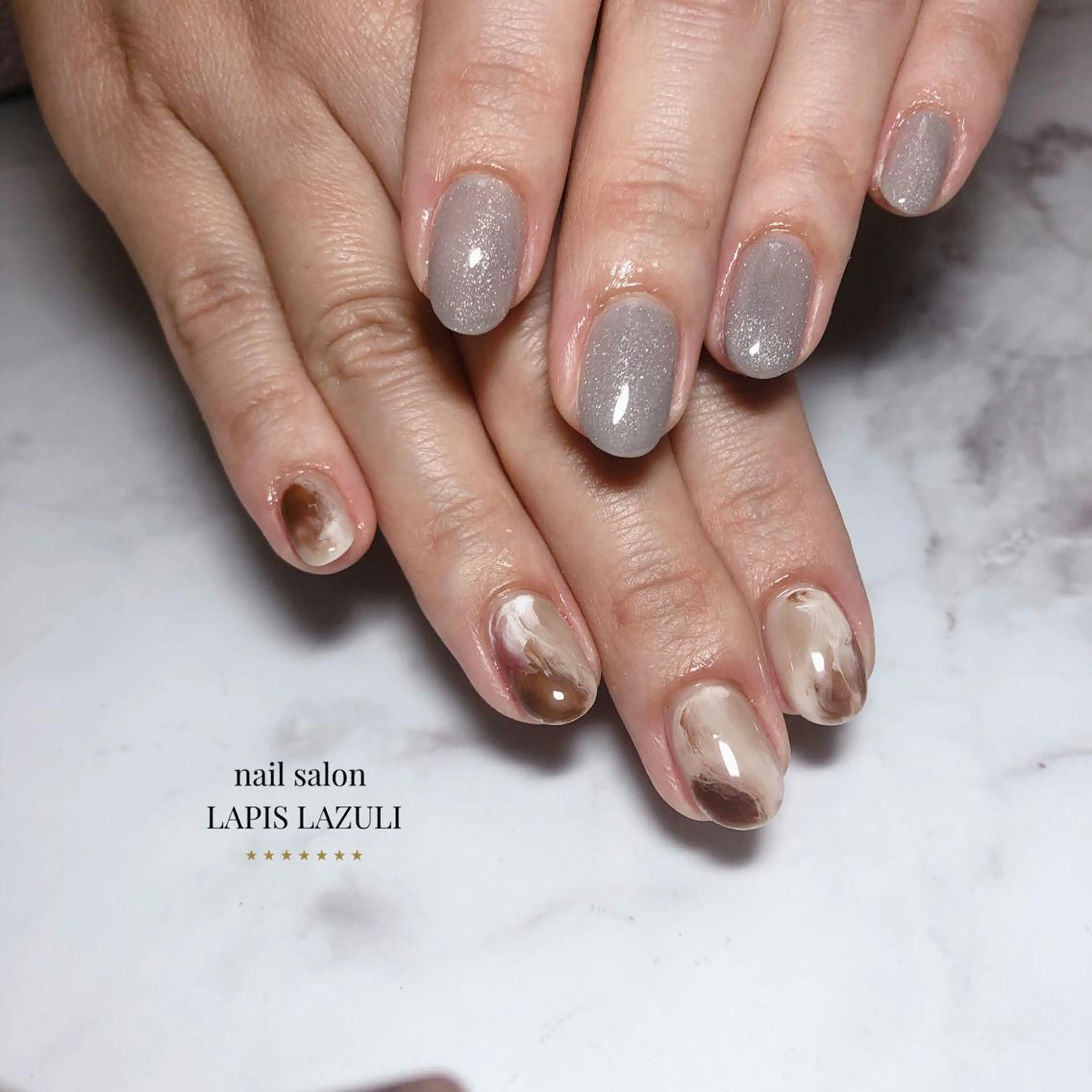 ネイル nail salon ラピスラズリのネイルデザイン