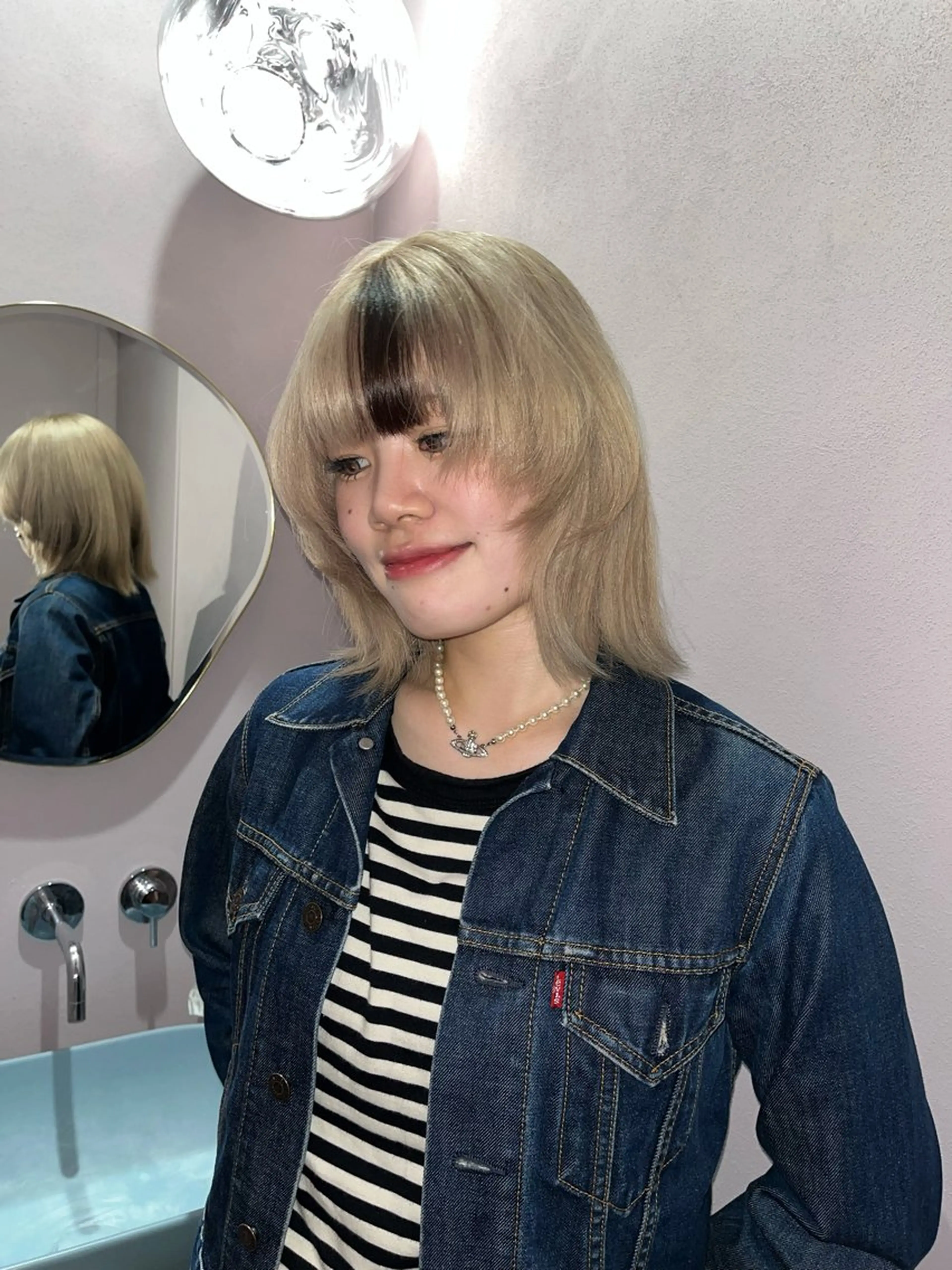 ミディアム カラー ブラウンカラー qulim所属・櫻井 はるなのヘアスタイル