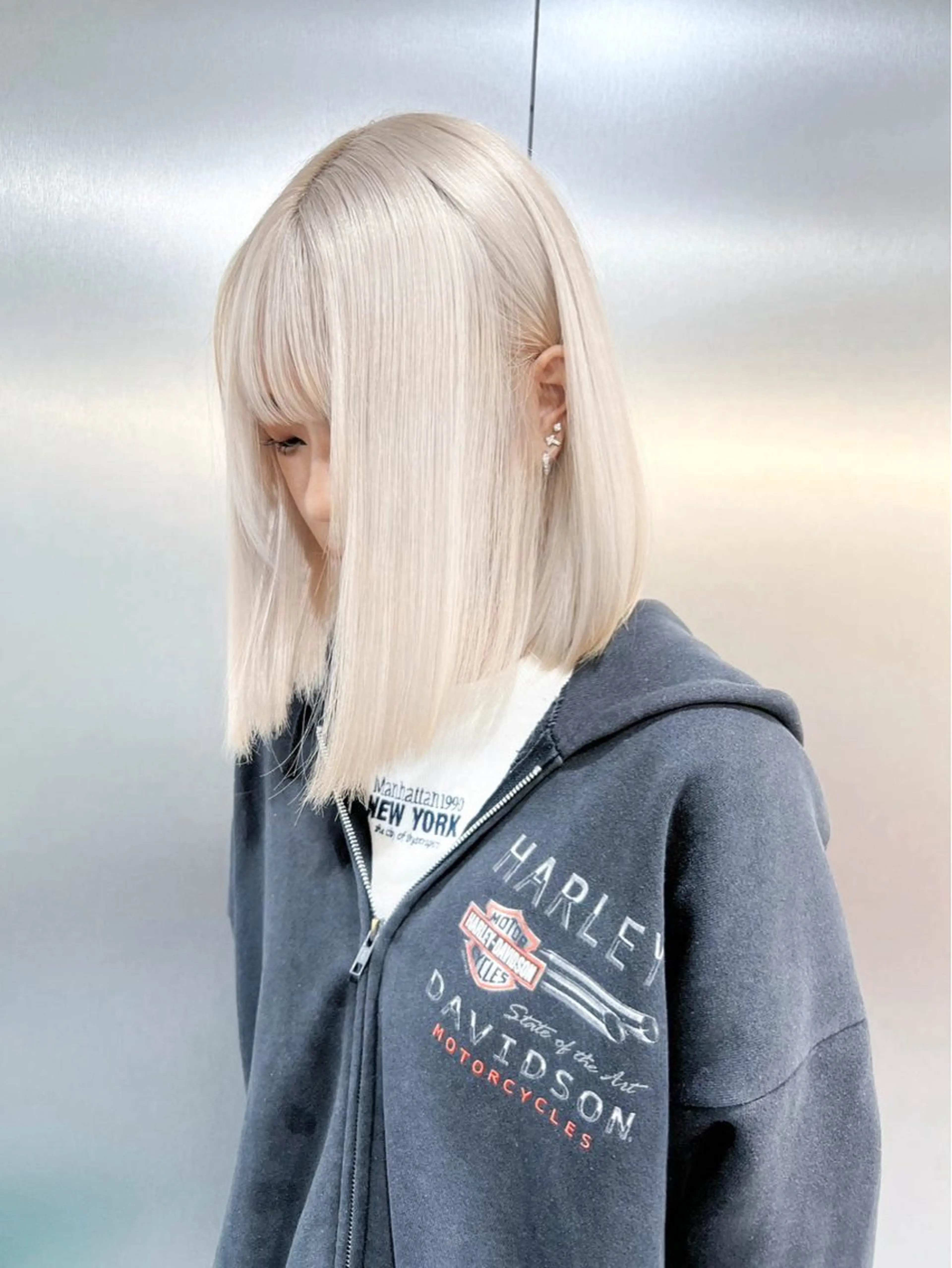 当日限定🫶🏻【⠀学割U24⠀】ブリーチ➕カラー➕ケアトリートメントの写真