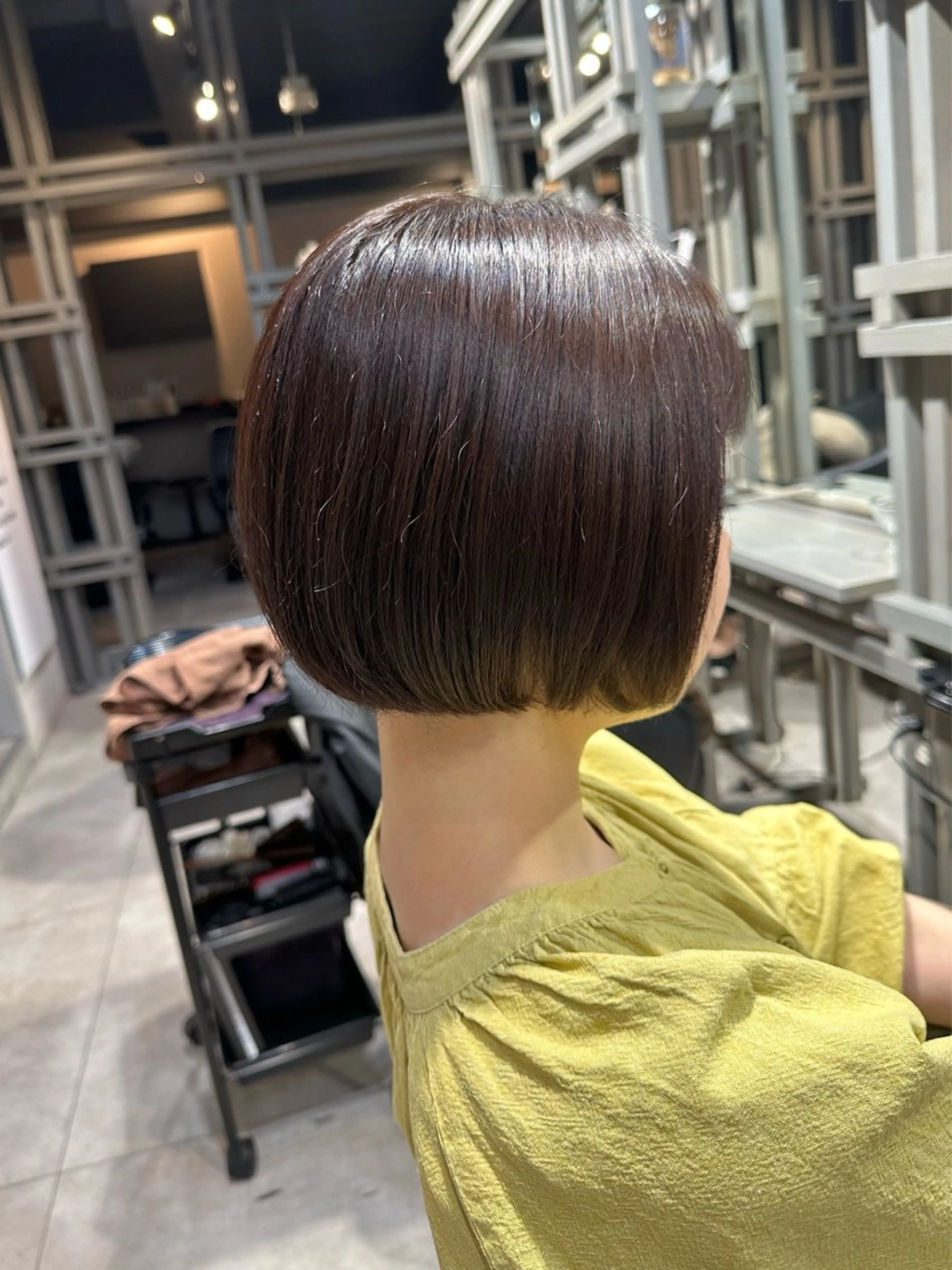 ミディアム カラー ミディアムパーマ ハイライトカラー インナーカラー ハイライト 髪質改善 カット ヘアカラー トリートメント ボブ/ショート /佐藤伶のヘアスタイル