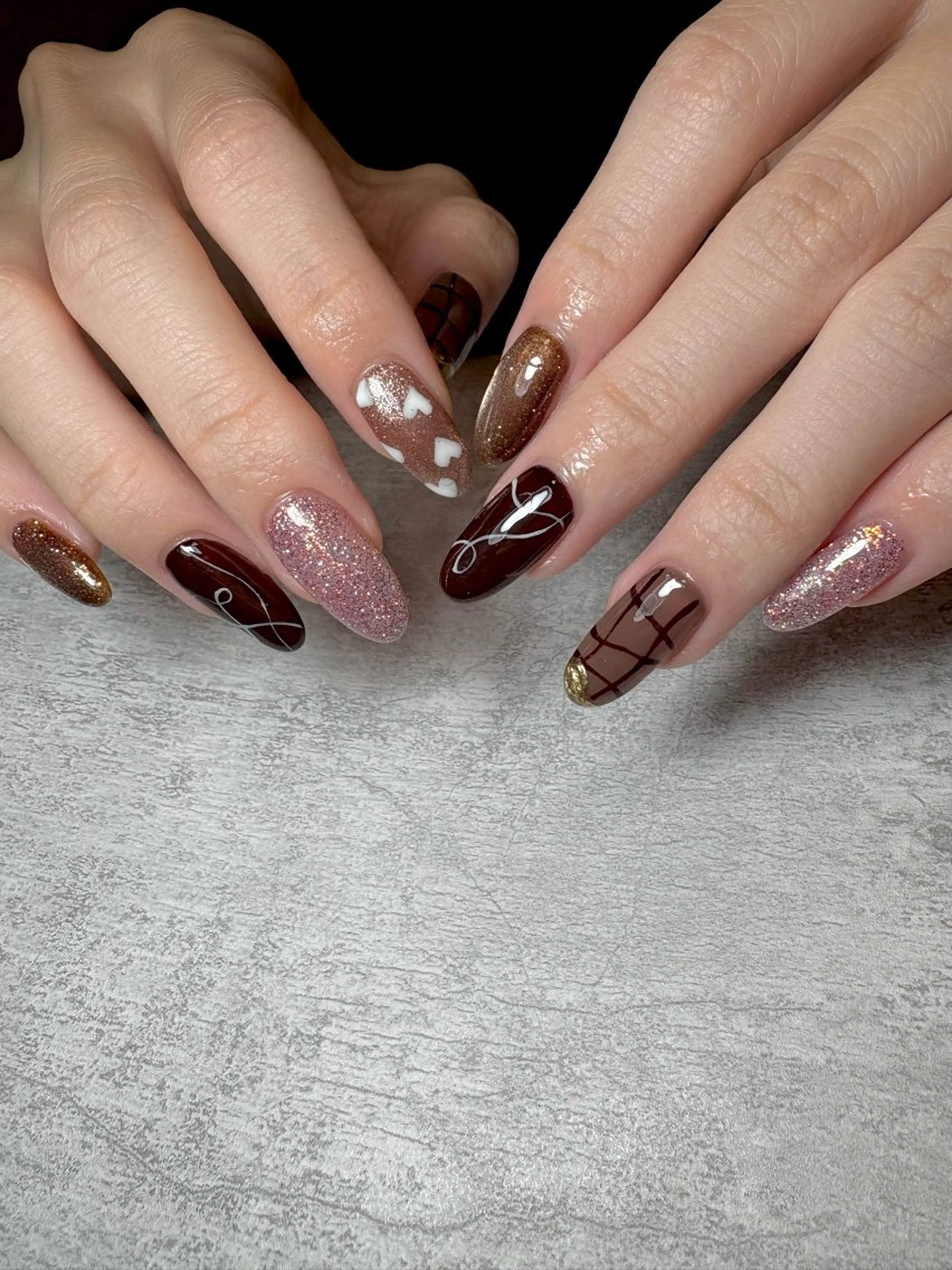 ネイル ハート 持ち込み ニュアンスネイル BEAUTY GARDEN 【nail salon unseul】所属・nana .のネイルデザイン