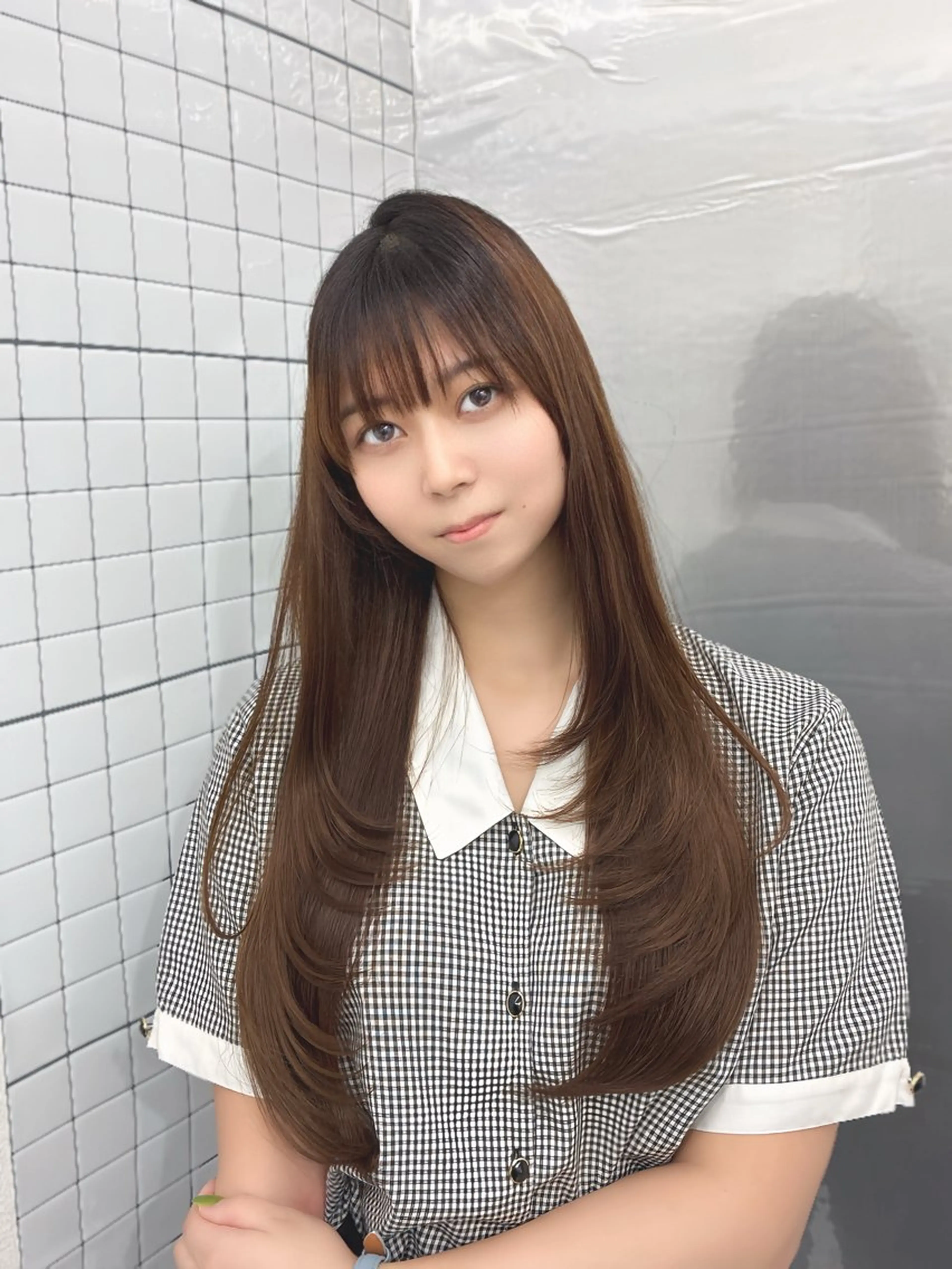 ロング カット ヘアカラー トリートメント LOMKH所属・レイヤーカット/ 縮毛矯正/タツヤのヘアスタイル