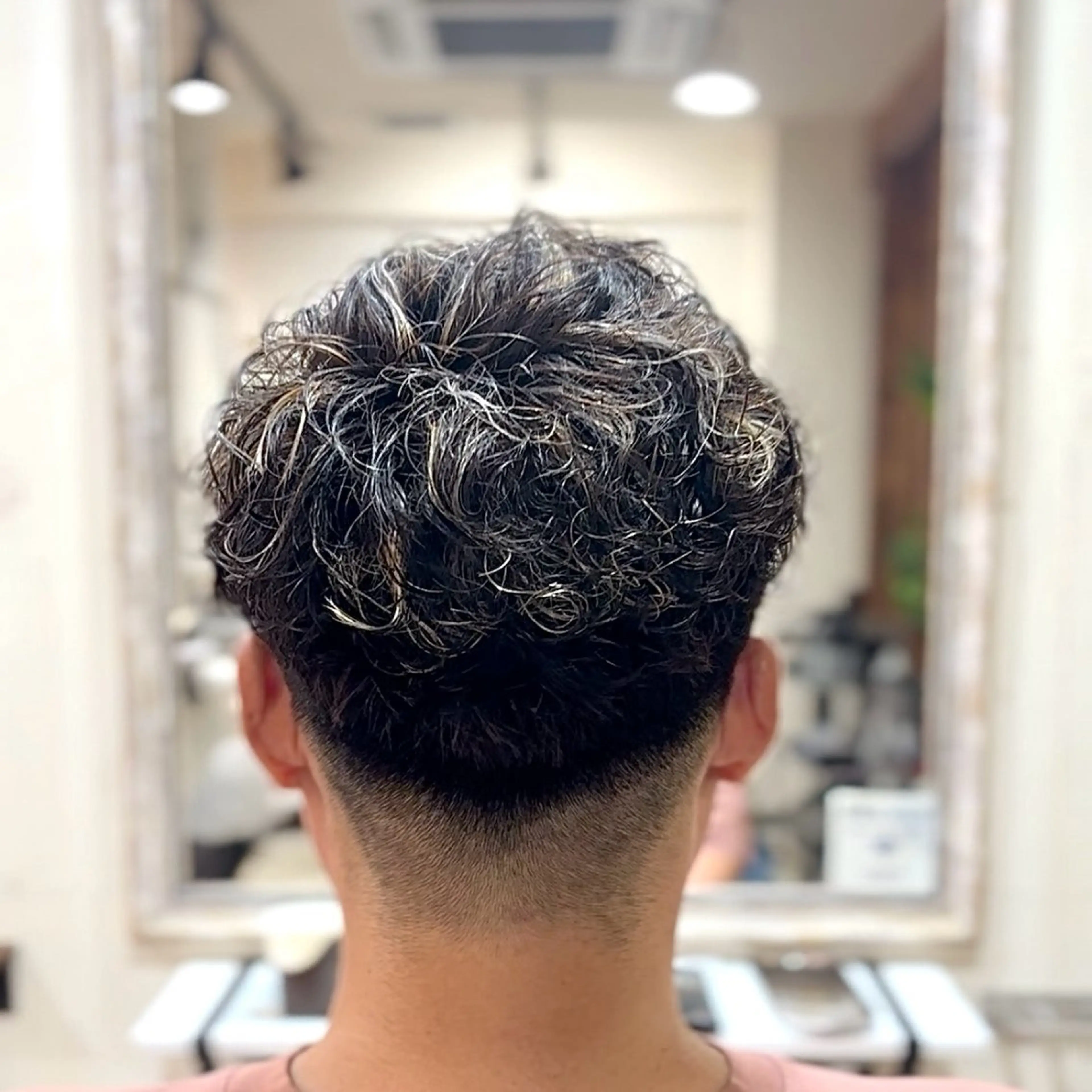 ミディアム カラー パーマ メンズ カット パーマ 💥横浜メンズパーマ 💥ルキのヘアスタイル