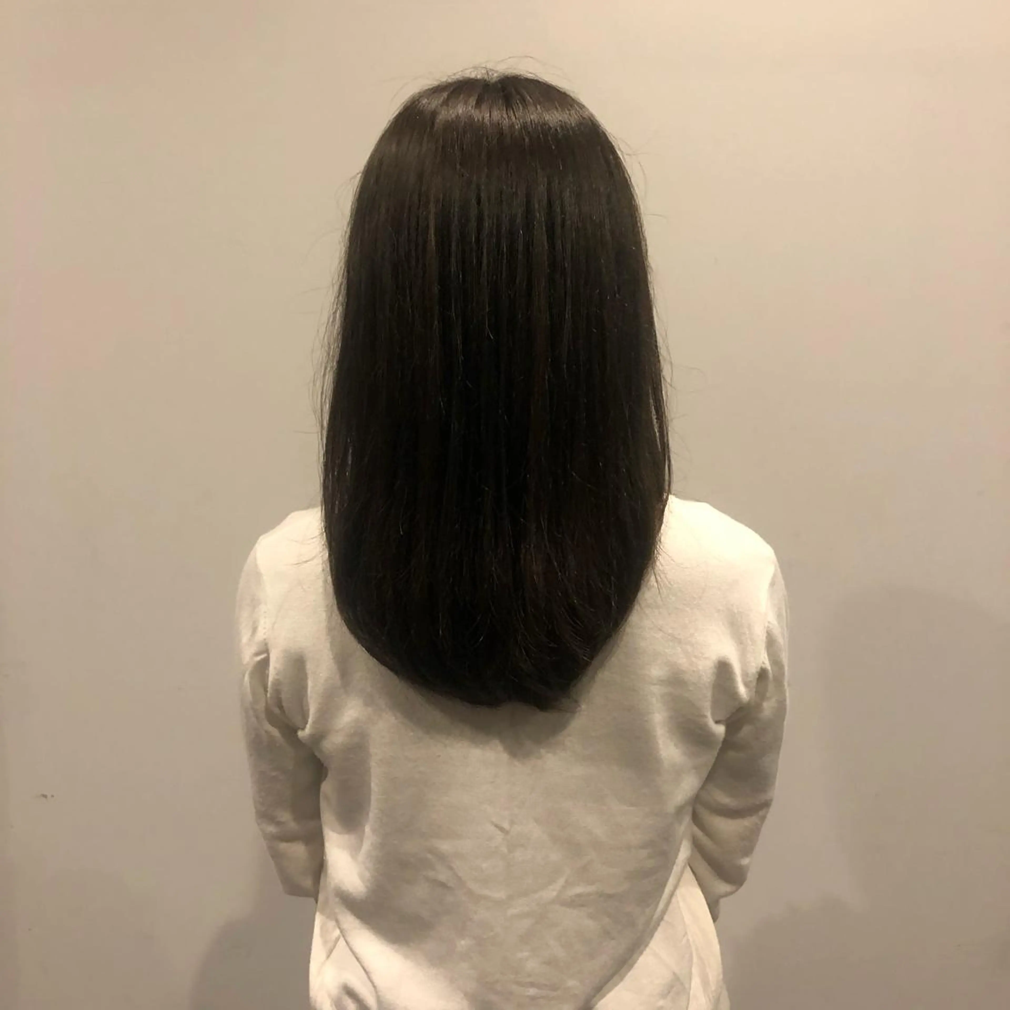 セミロング カラー アッシュ アッシュブラウン ブラウンカラー ケアブリーチ/ボブ/ honoのヘアスタイル