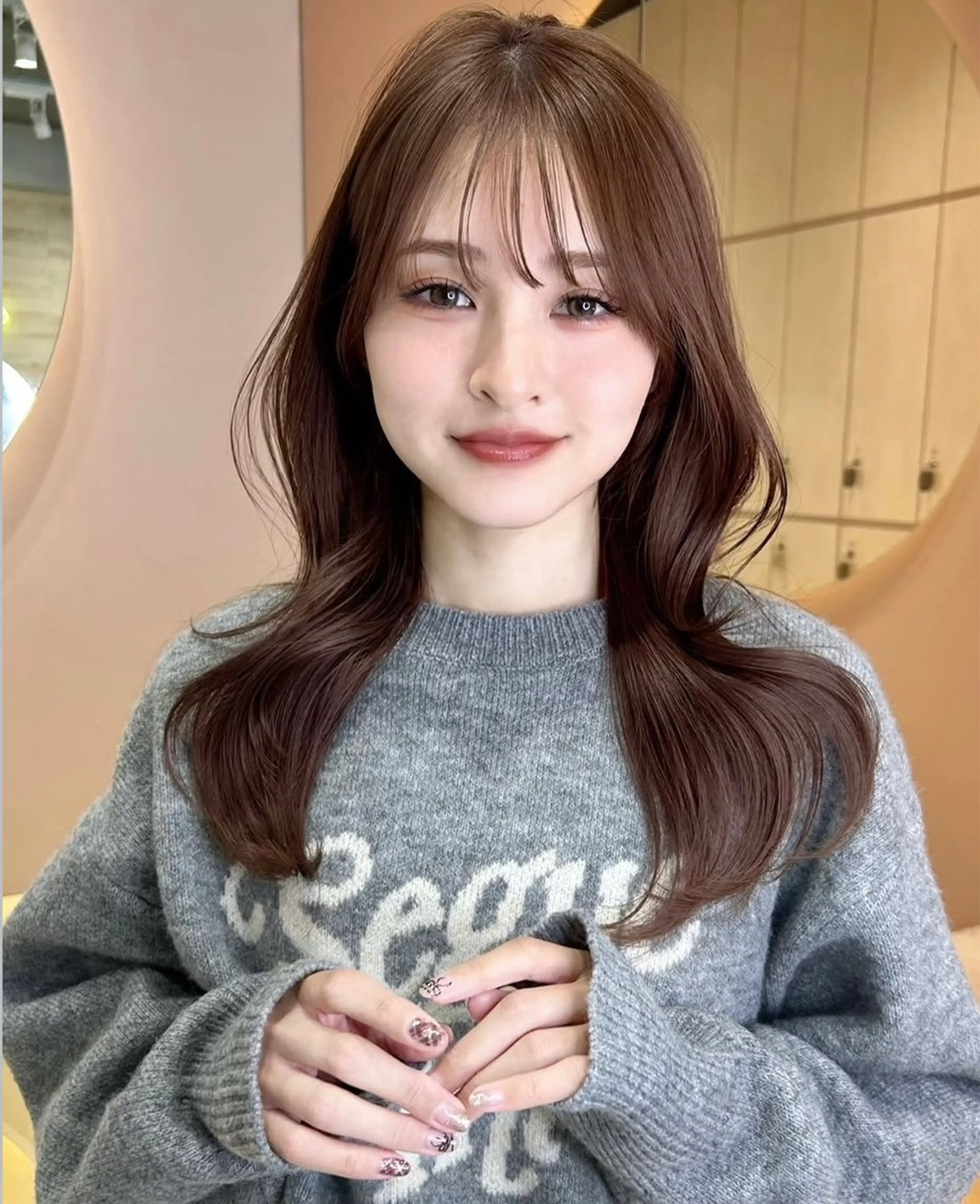 ロング カラー カット ヘアカラー トリートメント 似合わせカットカラー 吉田こうすけのヘアスタイル