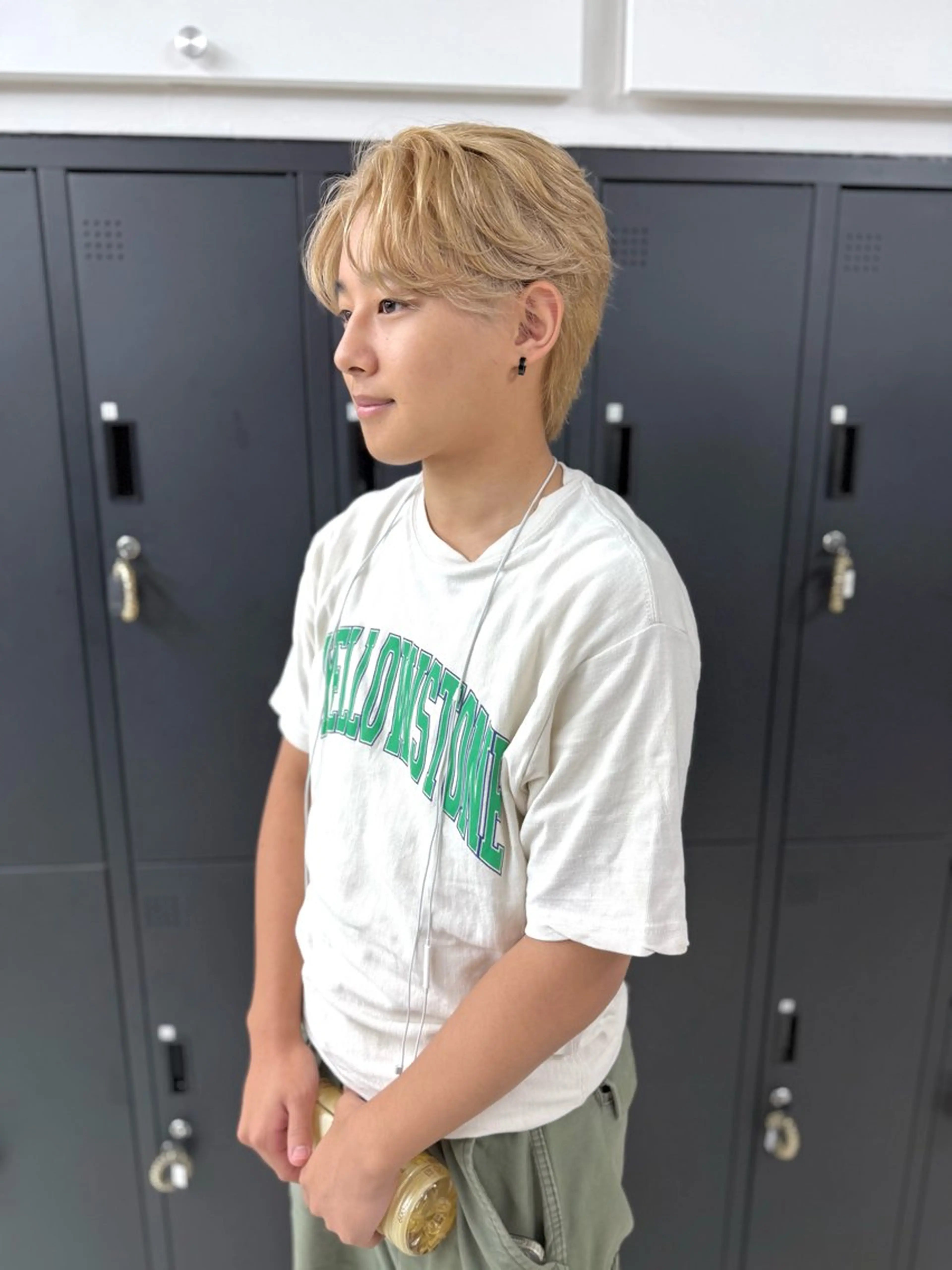 ショート カラー メンズ メンズブリーチ ベージュカラー ブリーチ ヘアカラー メンズパーマの達人 /タカシマ　ダイスケのヘアスタイル
