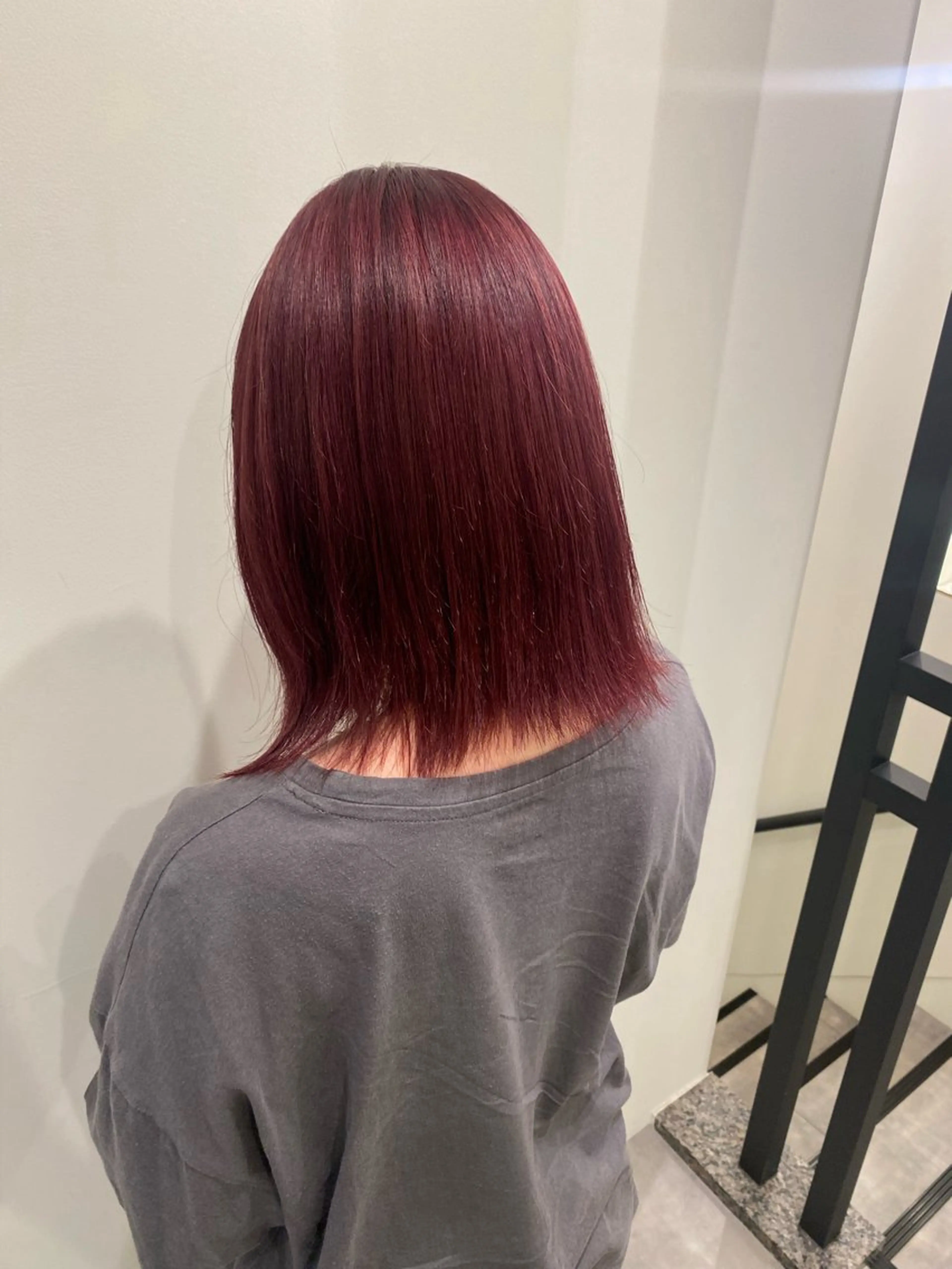 ミディアム カラー ブリーチ ピンクカラー カット ヘアカラー トリートメント 🍑 モモカ🍑のヘアスタイル