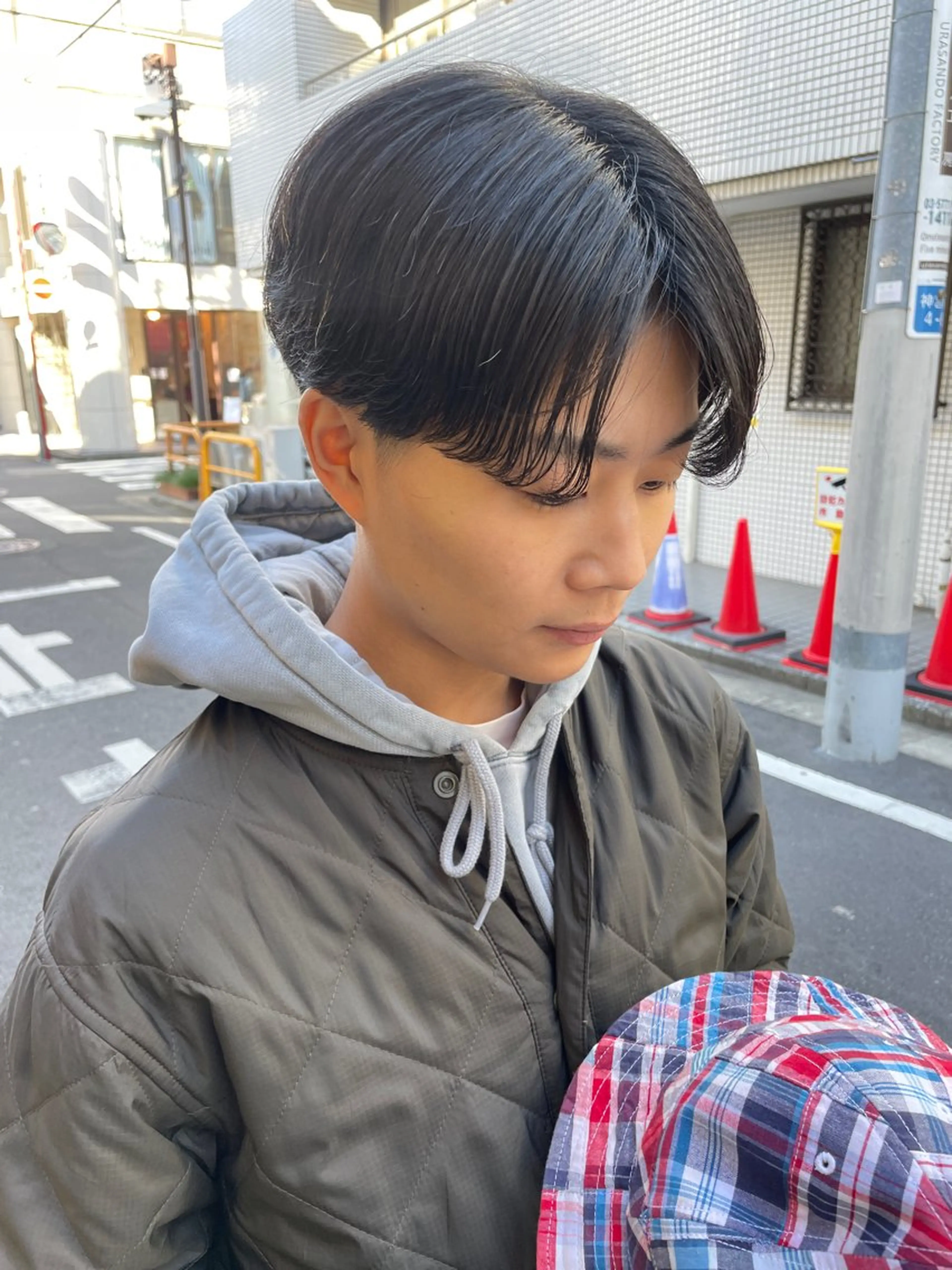 ショート パーマ メンズ カット トリートメント レイヤー/ 透明感カラー/マドカのヘアスタイル