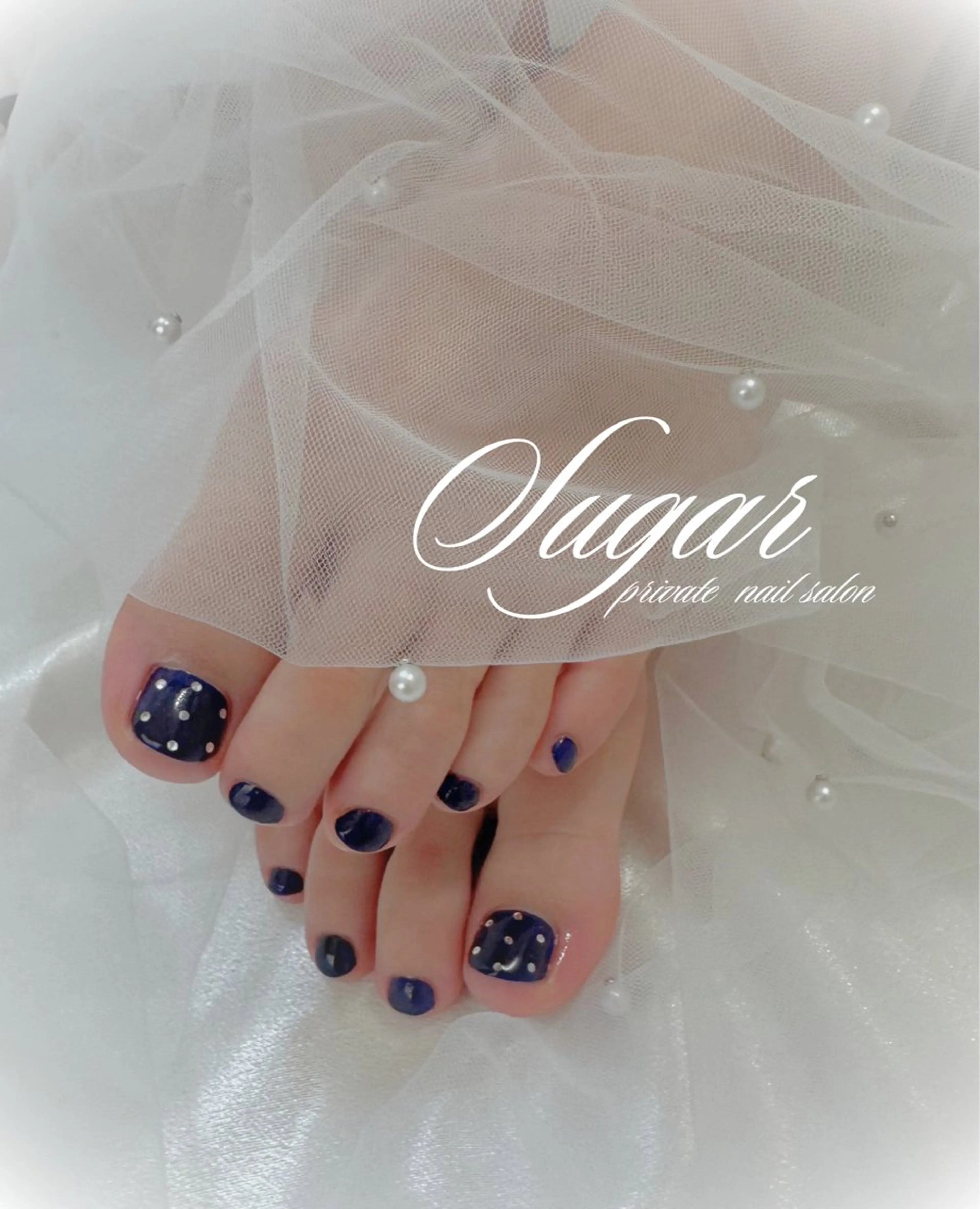 ネイル ストーンネイル フットネイル Nail salon Sugarのネイルデザイン