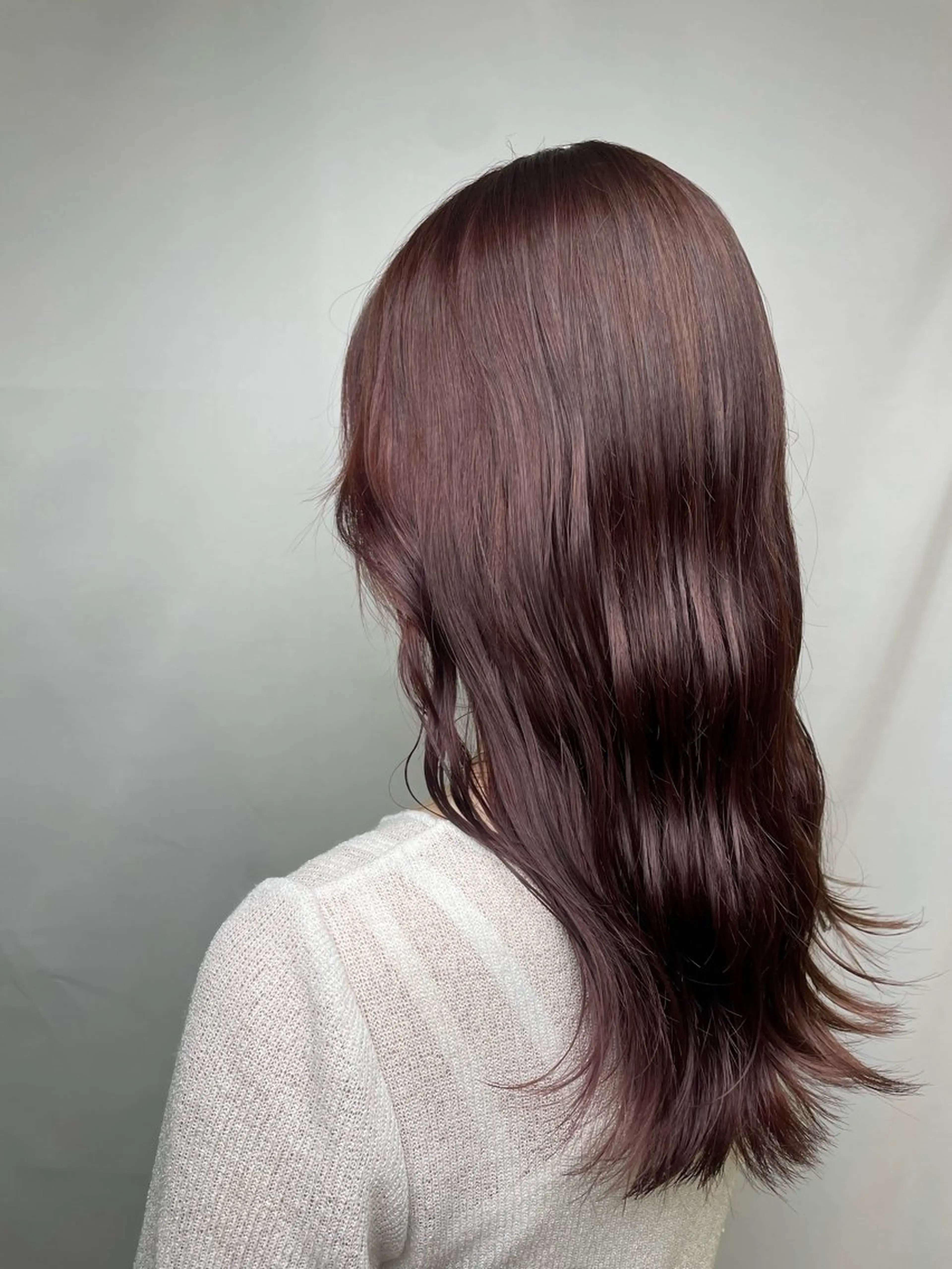 ミディアム ヘアカラー 長岡 香澄のヘアスタイル