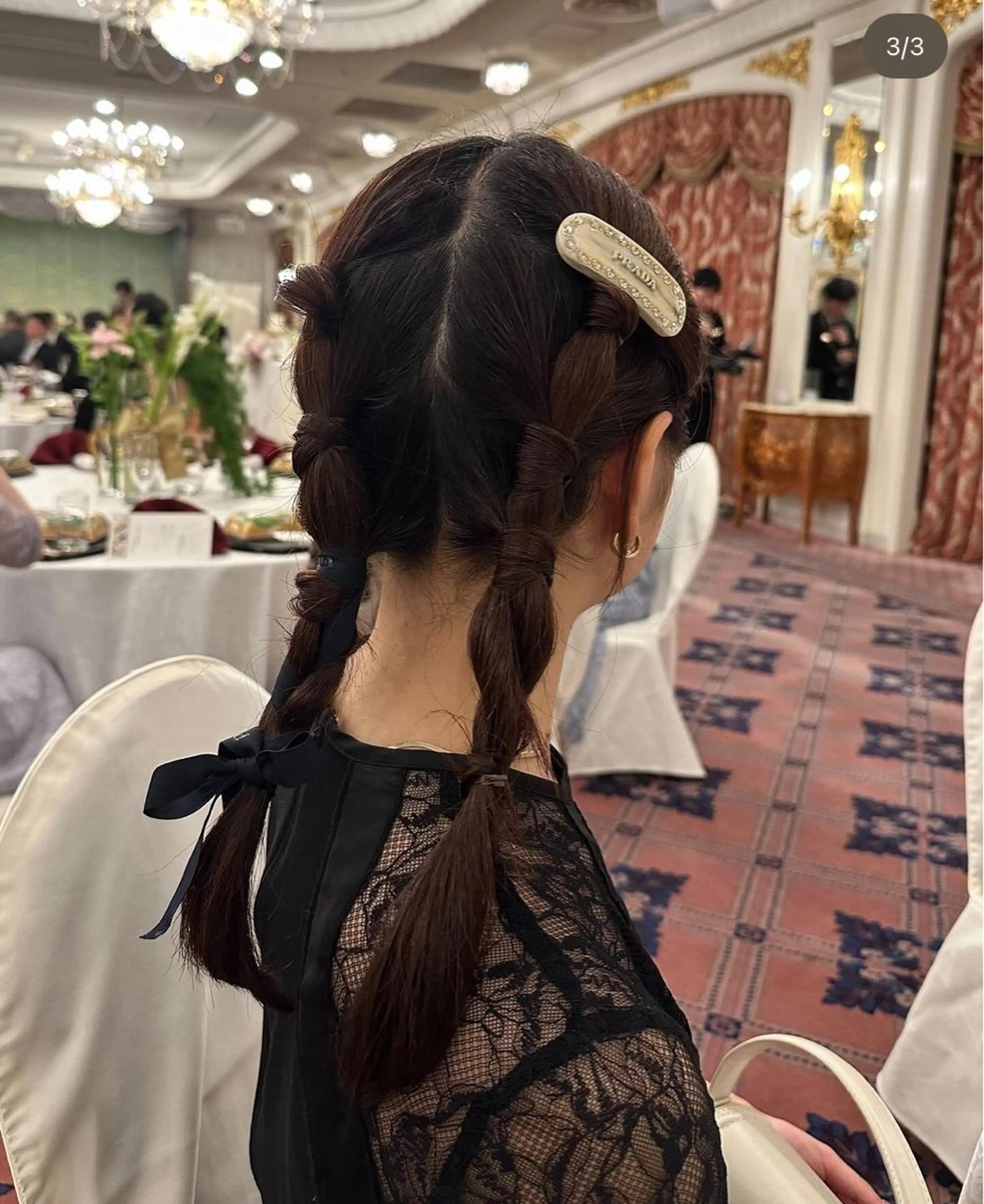 ヘアアレンジ ヘアセット 捺葵 @72tomi__のヘアスタイル